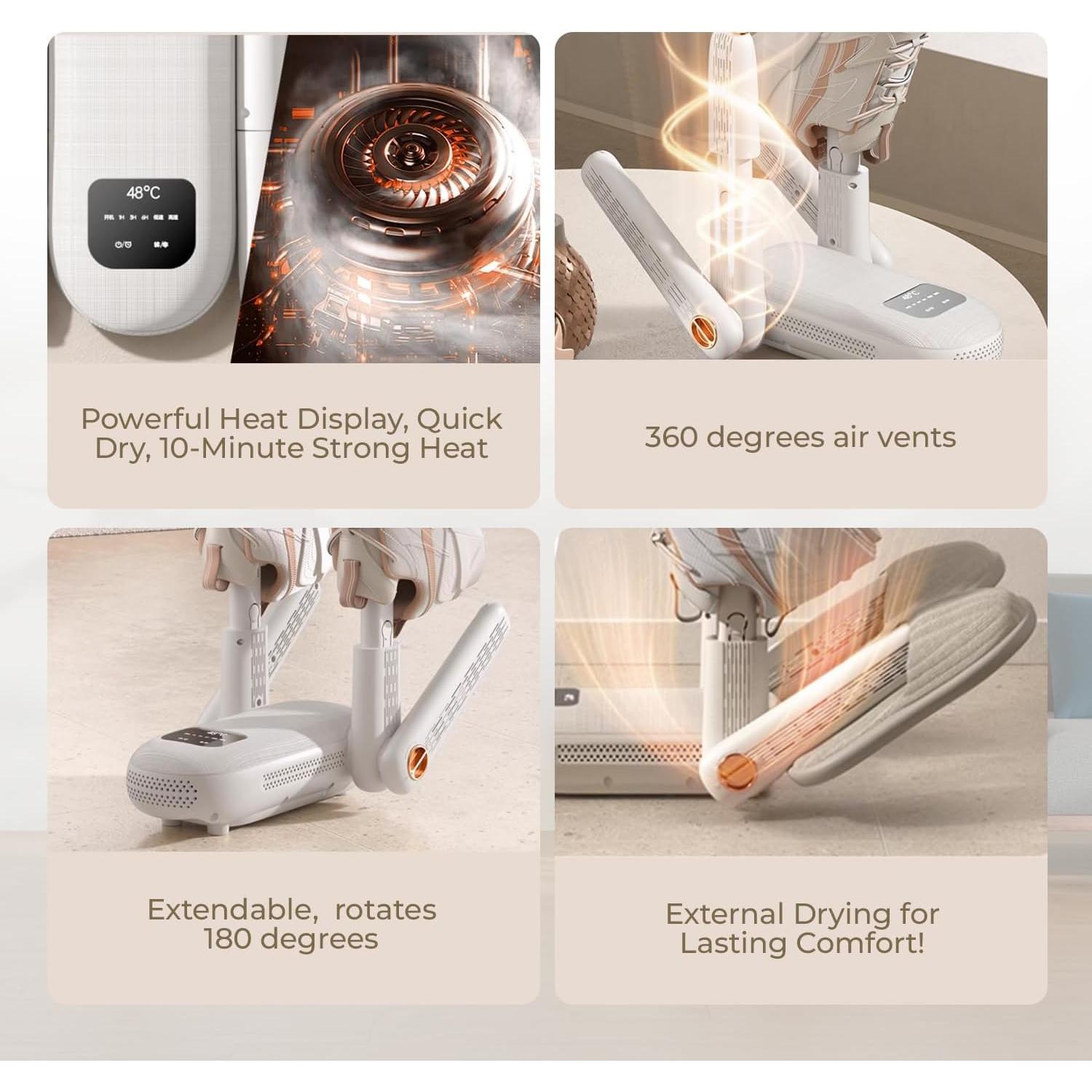 Secador Eléctrico de Botas y Zapatos Genérico 2025SD con Temporizador