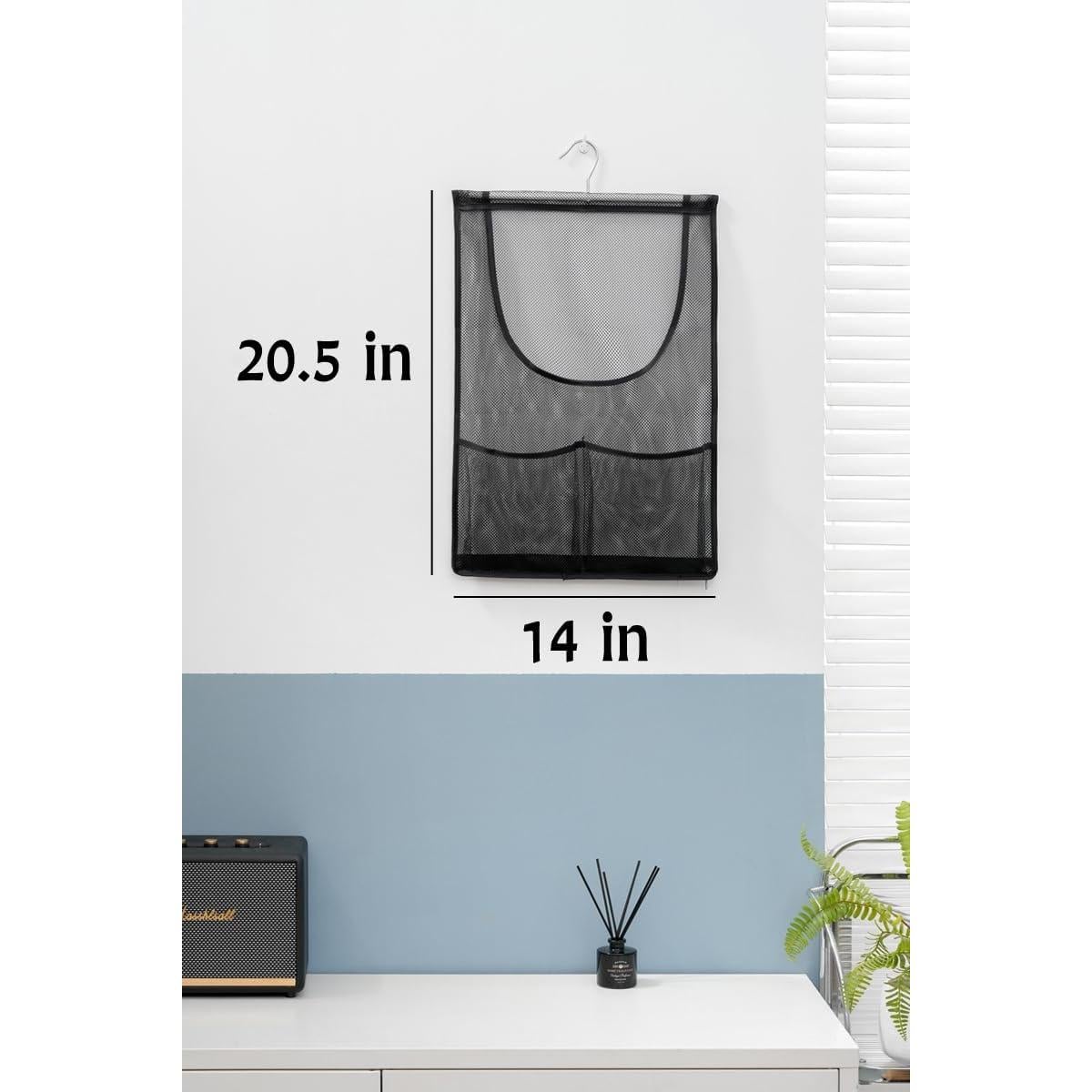 Organizador de Juguetes de Ducha Jelier Malla Colgante Negro