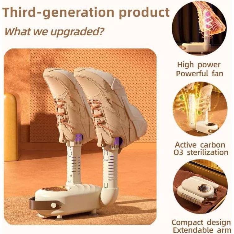 Secador de Botas Puixieom TX-HX01, 200W, Rápido y Seguro