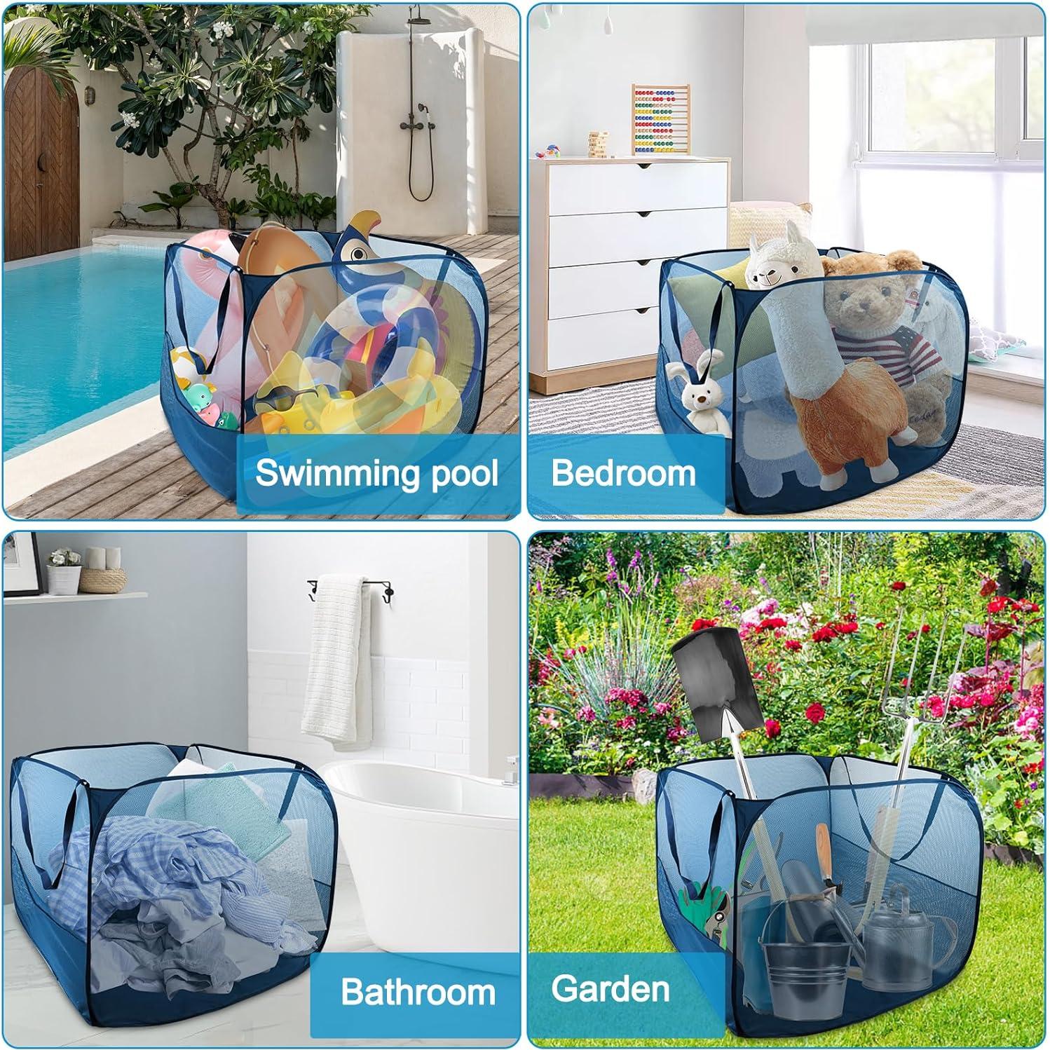 Contenedor de Almacenamiento de Juguetes de Piscina Feoang 81x76cm
