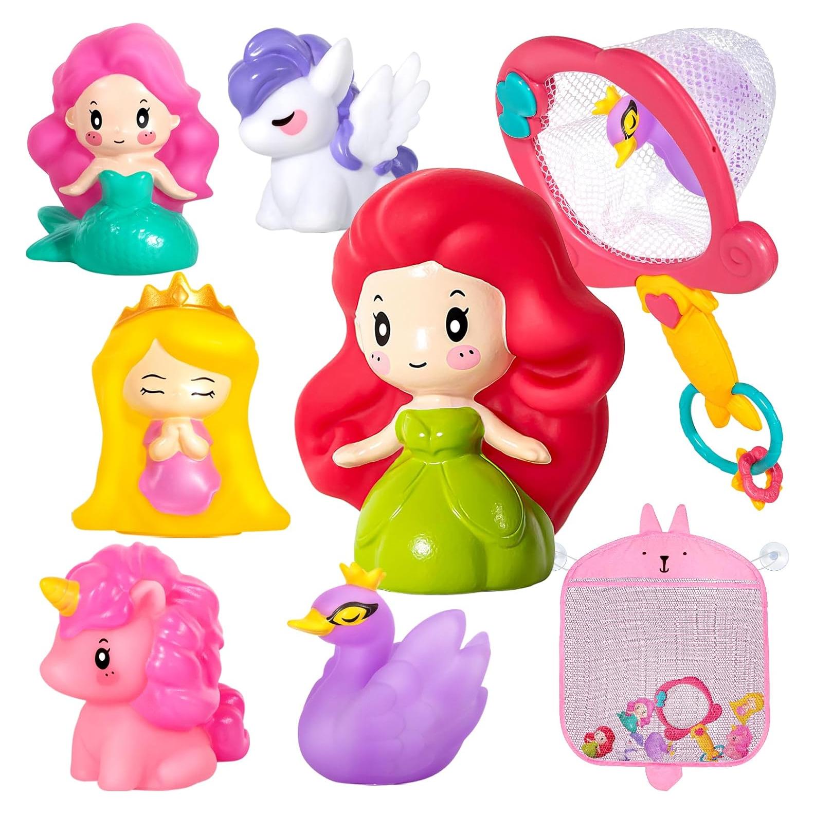 Juguetes de baño Hely Cancy 8 Piezas para Niños 1-3 Años