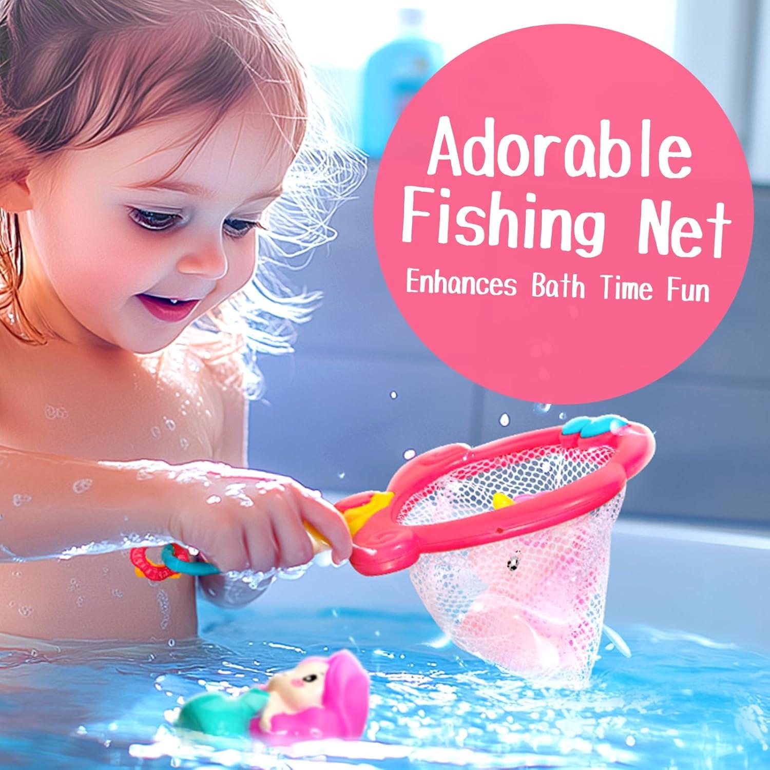 Juguetes de baño Hely Cancy 8 Piezas para Niños 1-3 Años