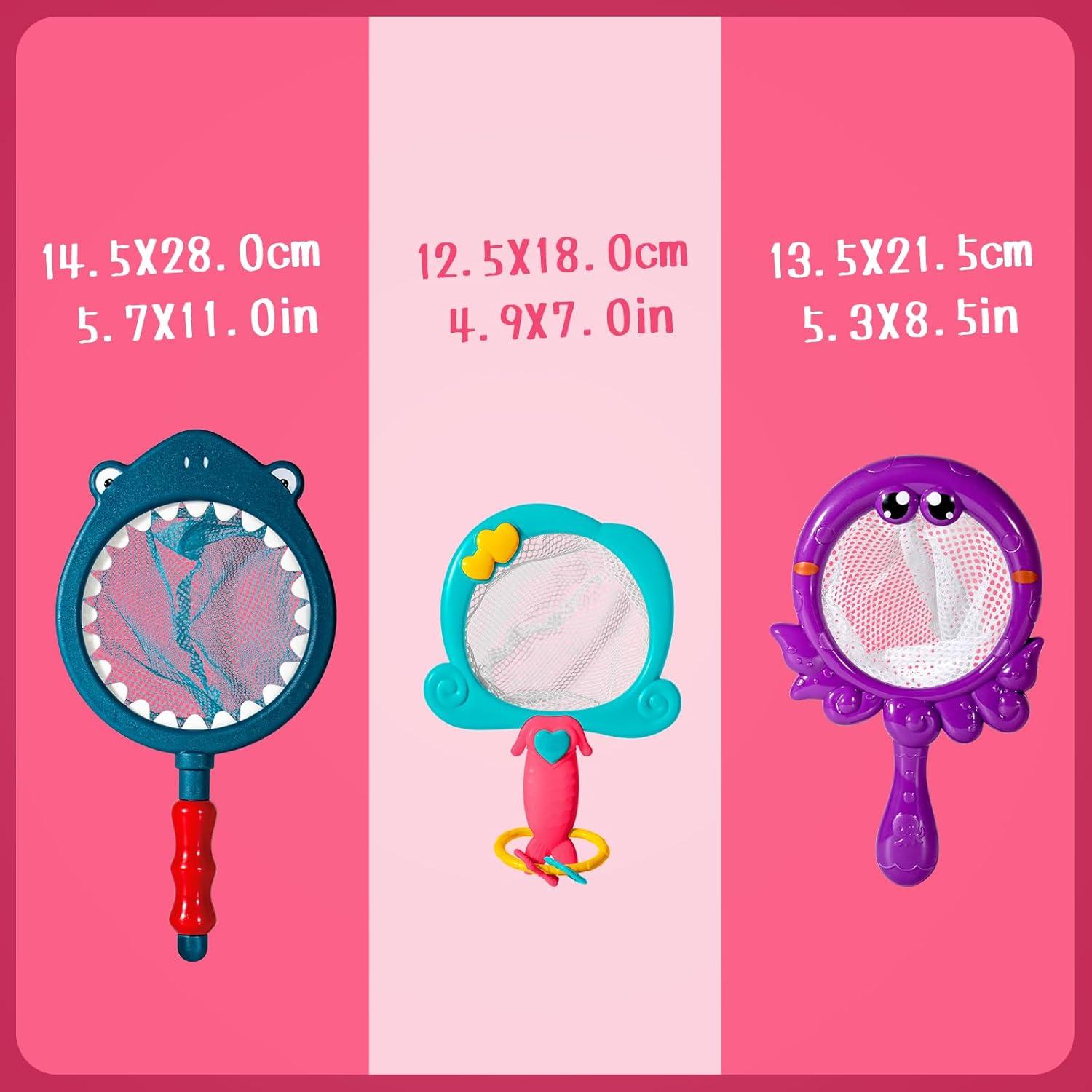 Juguetes de baño Hely Cancy 8 Piezas para Niños 1-3 Años