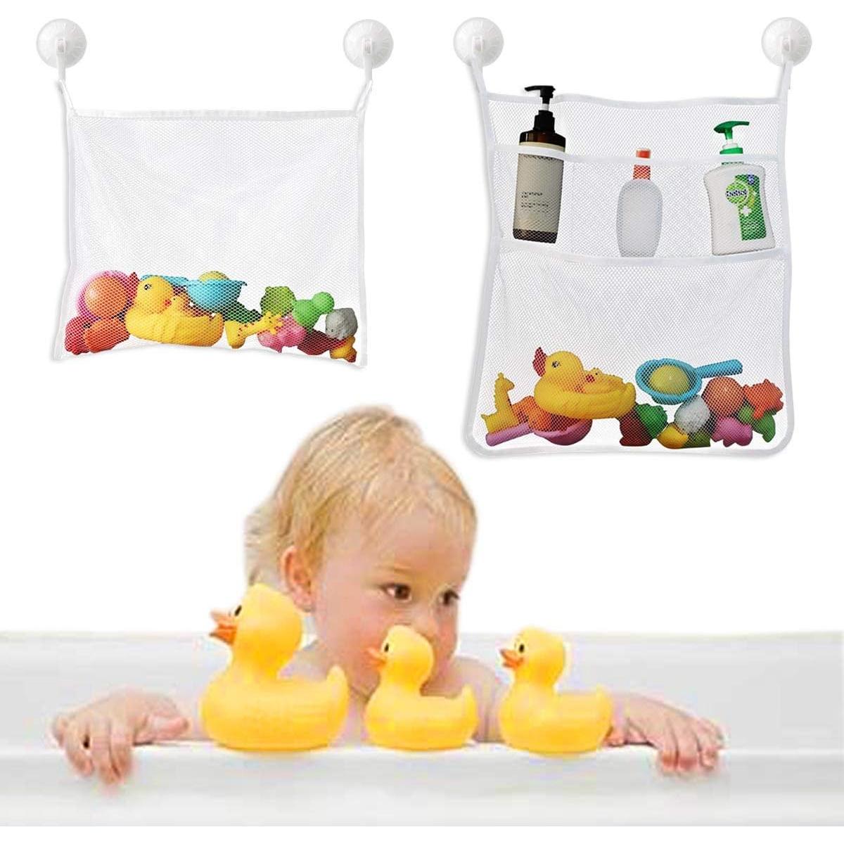 Organizador de Juguetes de Baño TTSAM Malla Portátil Blanco