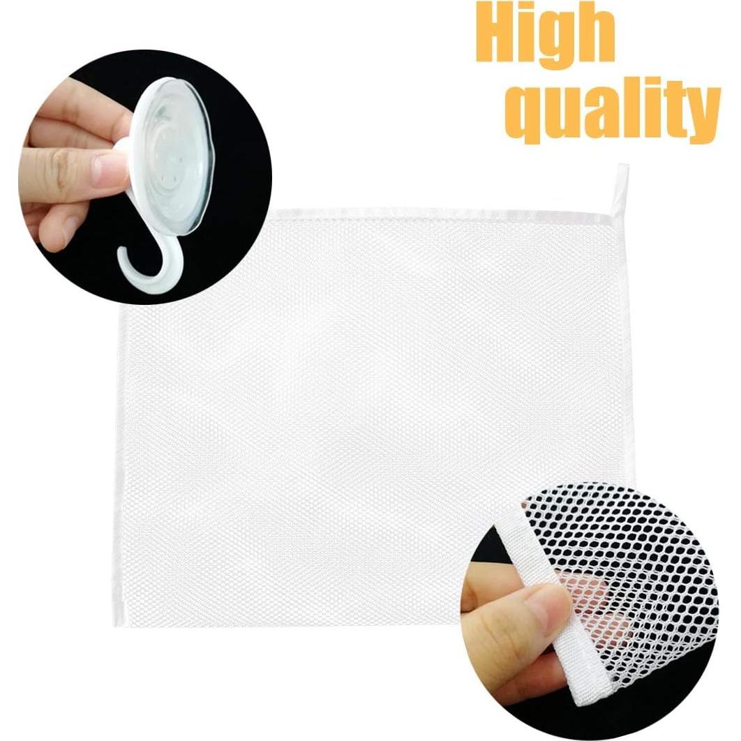 Organizador de Juguetes de Baño TTSAM Malla Portátil Blanco