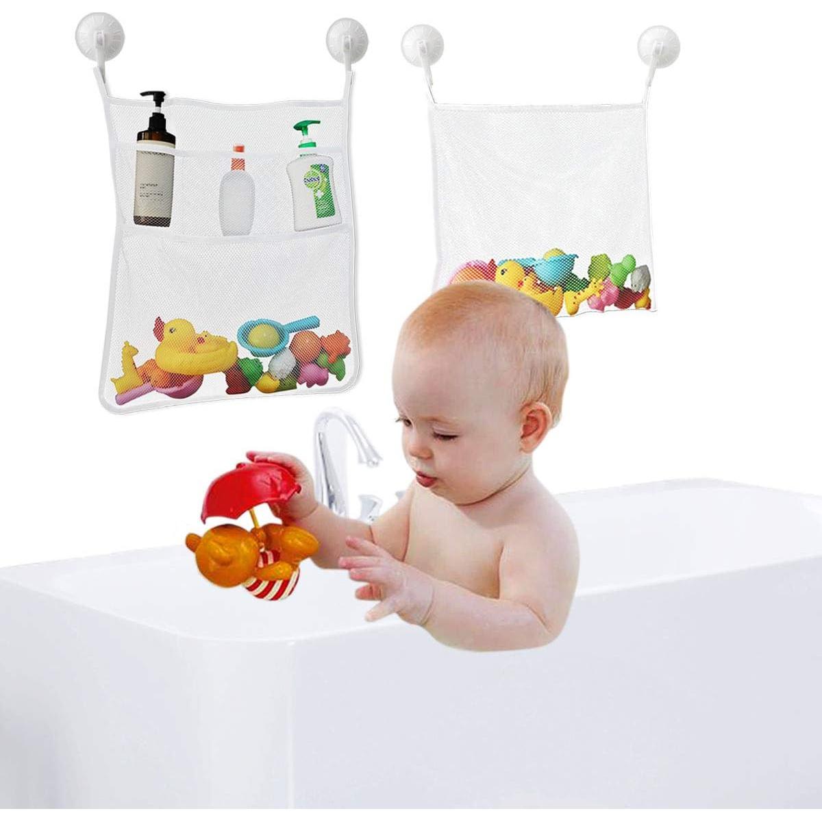 Organizador de Juguetes de Baño TTSAM Malla Portátil Blanco