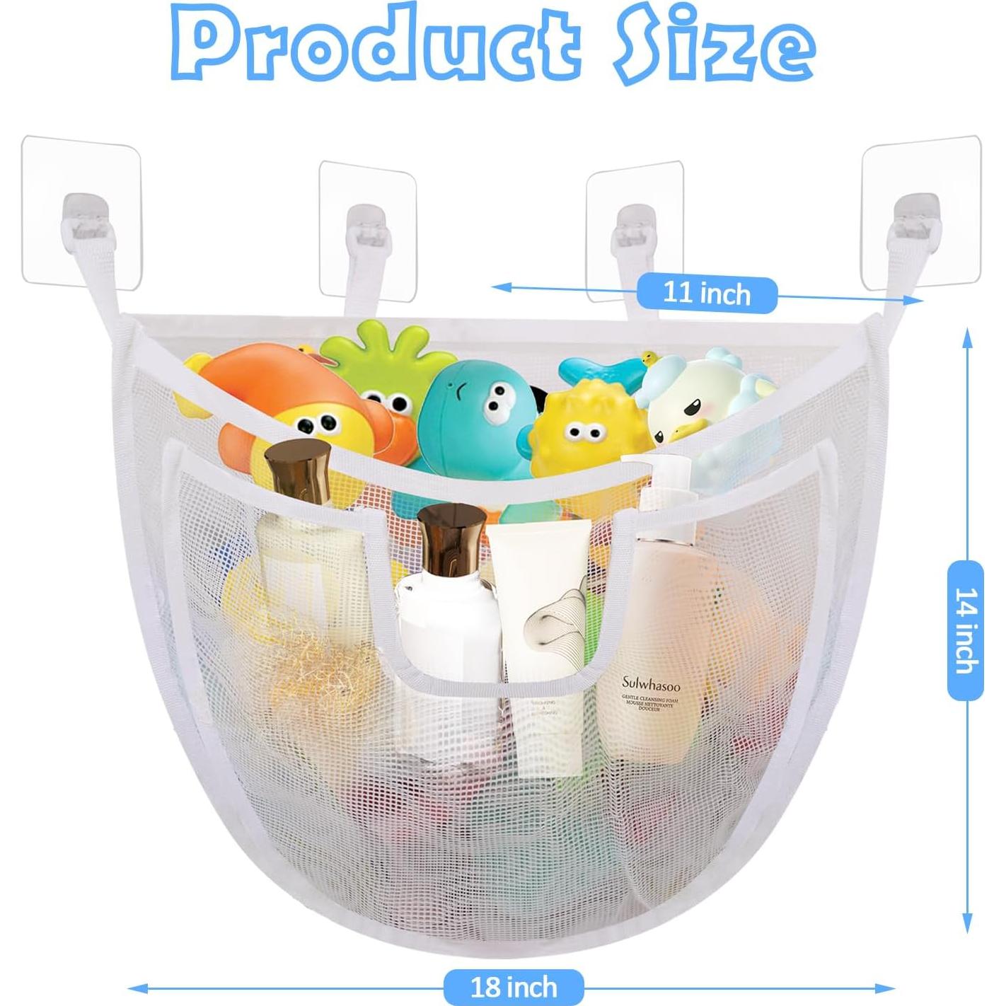 Organizador de Juguetes de Baño DOCMON Blanco Extra Grande