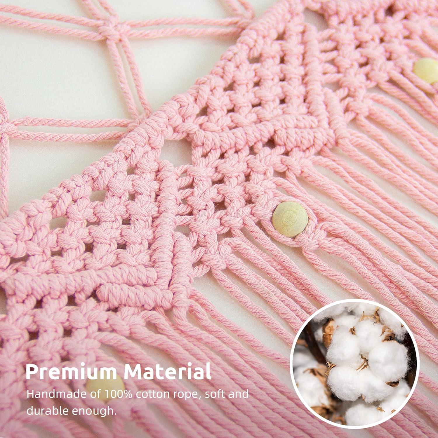 Hamaca Grande FLOCNOKY Rosa para Almacenamiento de Peluches