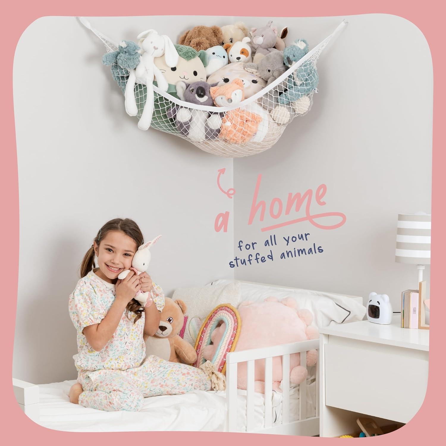 Hamaca de Animales de Peluche Yofi Design - Almacenamiento 170x170 cm