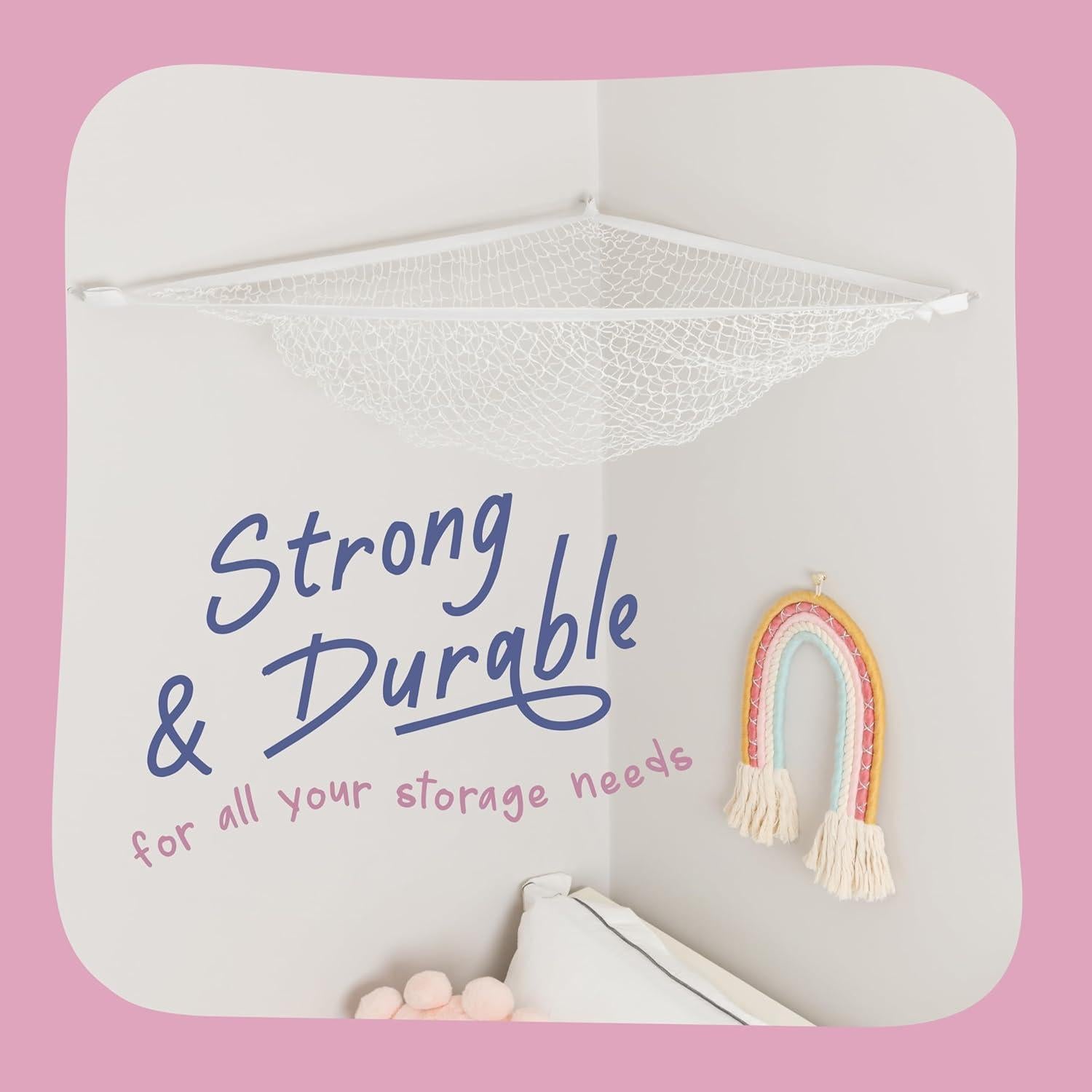 Hamaca de Animales de Peluche Yofi Design - Almacenamiento 170x170 cm