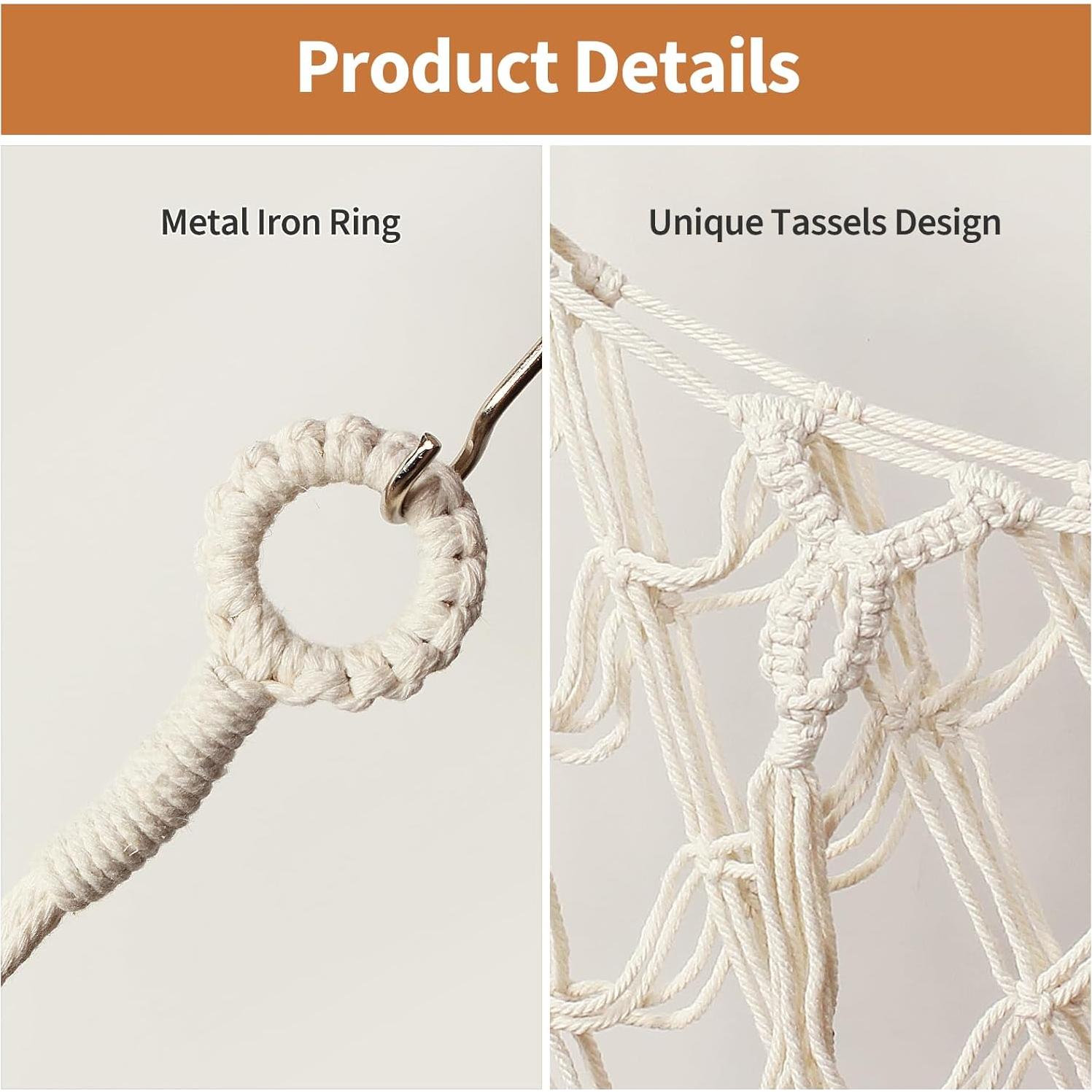 Hamaca de Peluches Aufee Crema 152.4x38.1cm Ajustable