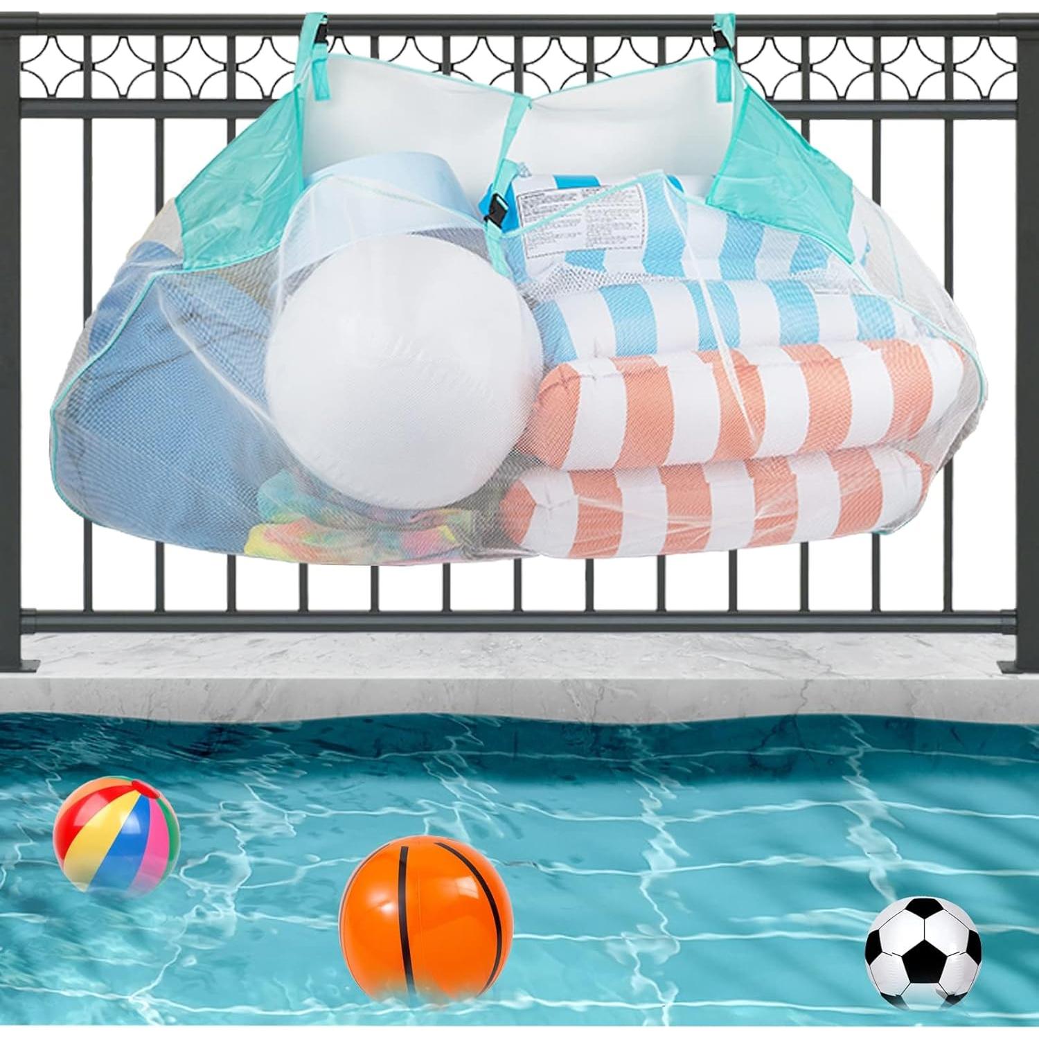 Bolsa de Almacenamiento Profully para Flotadores de Piscina Verde 145x74cm