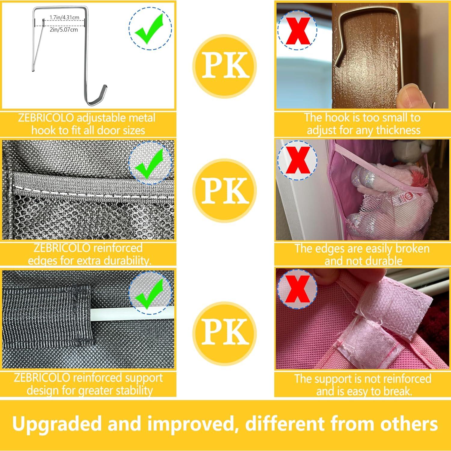 Organizador de Peluches Zebricolo Negro 70x24" Alta Capacidad