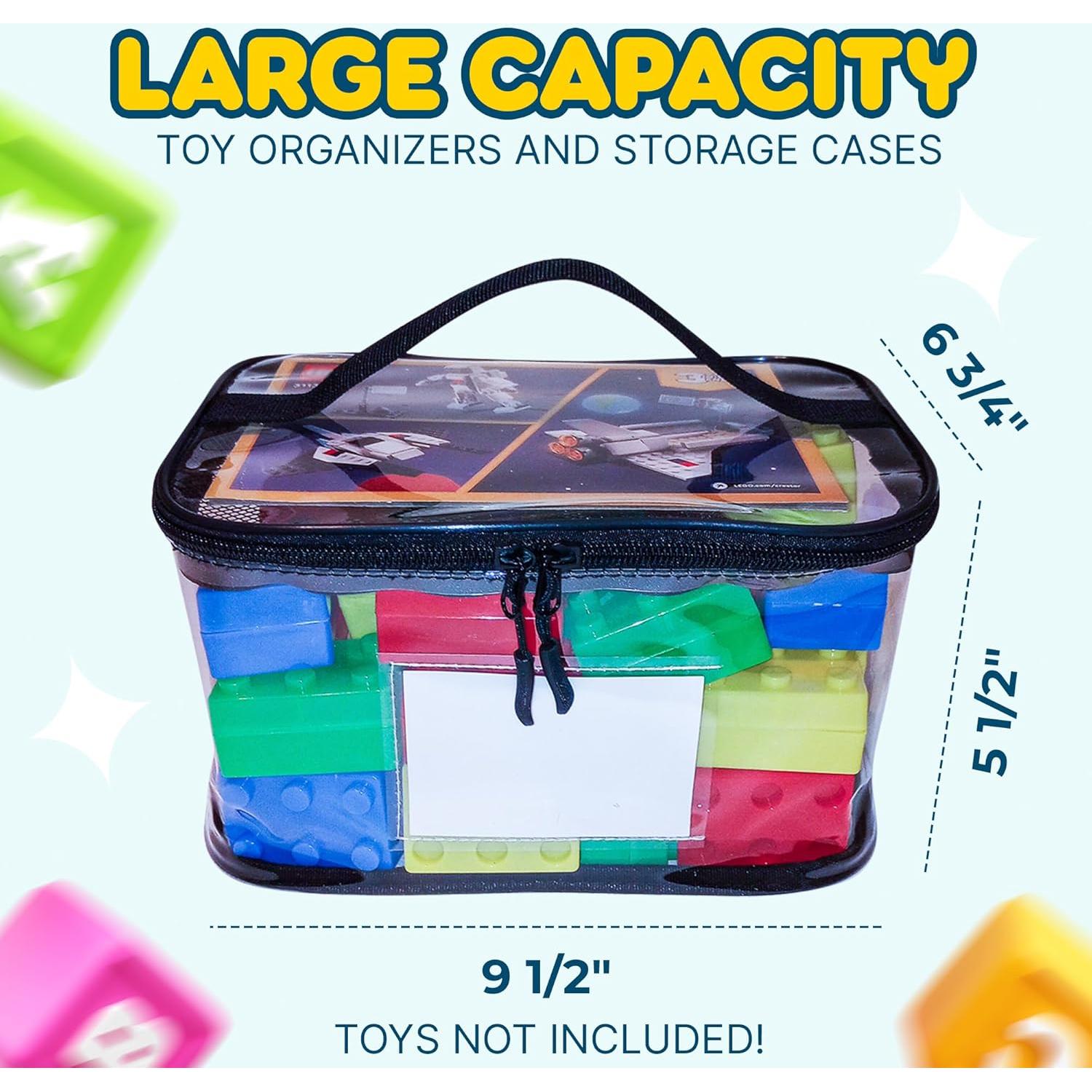 Paquete de 4 Bolsas Transparentes MT.BAY para Juguetes 24x17x14cm