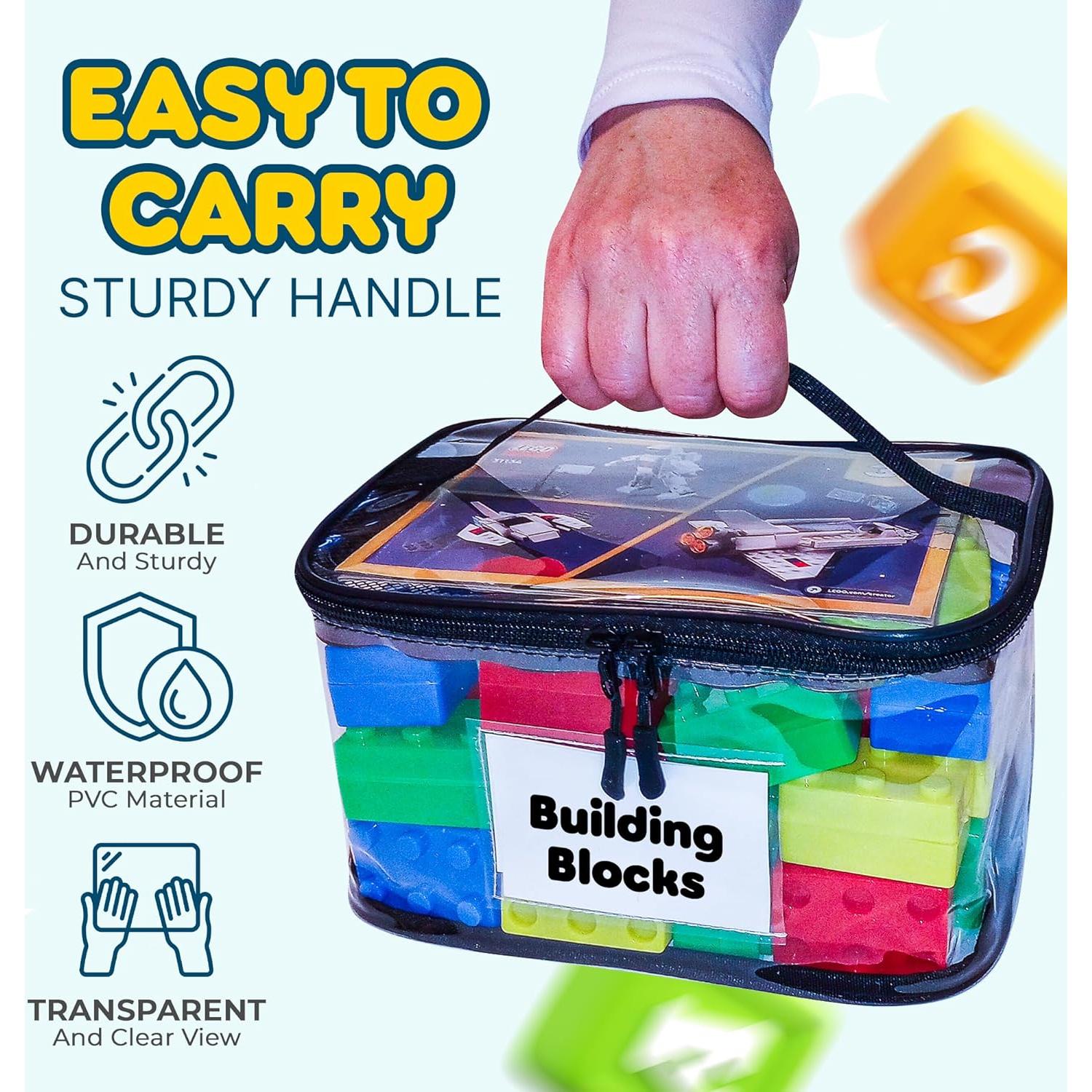 Paquete de 4 Bolsas Transparentes MT.BAY para Juguetes 24x17x14cm