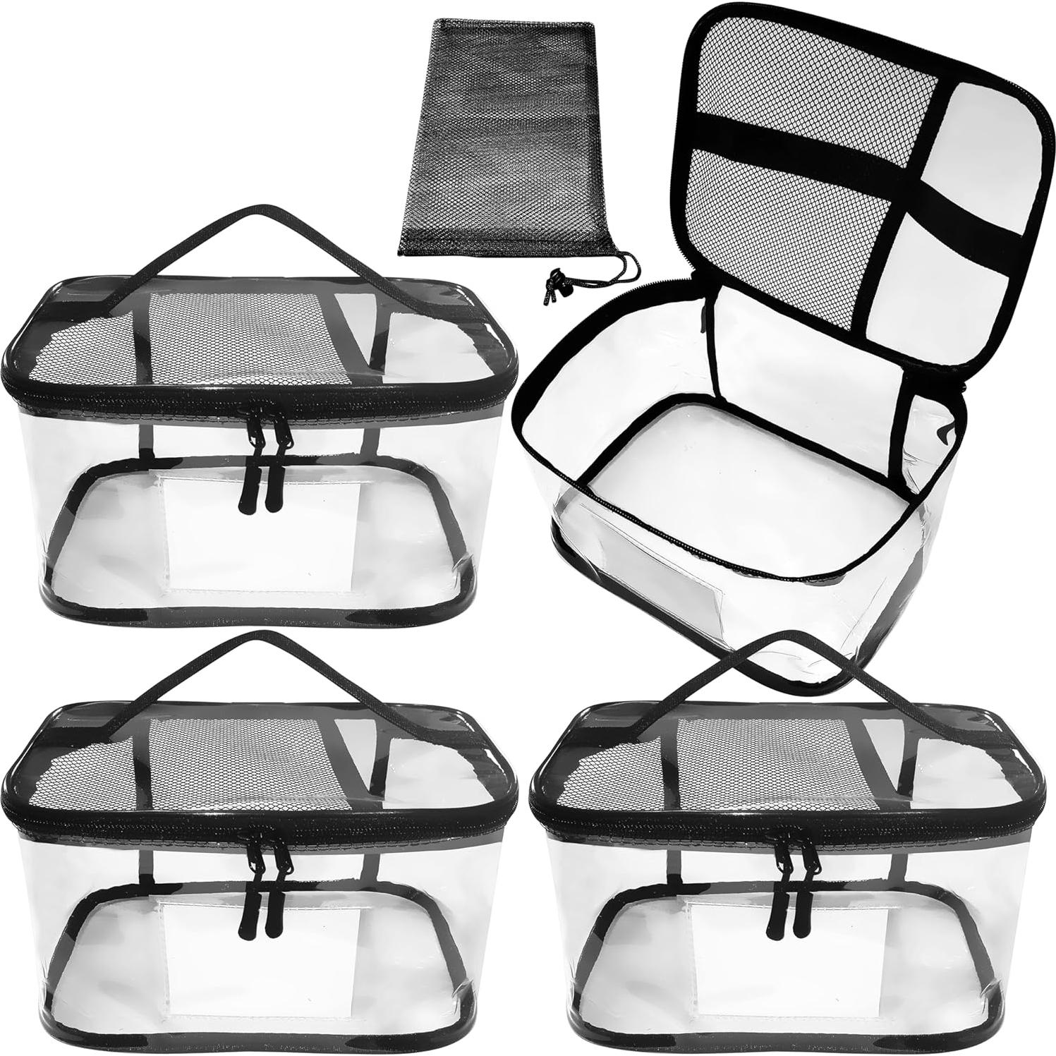 Paquete de 4 Bolsas Transparentes MT.BAY para Juguetes 24x17x14cm