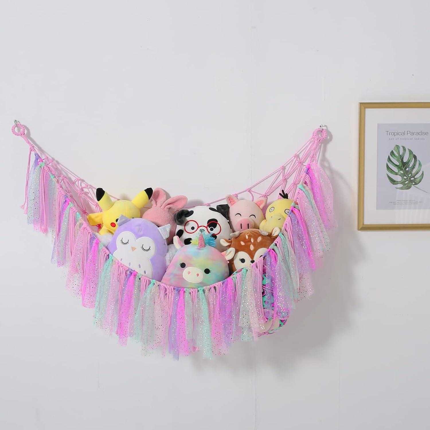 Hamaca de Almacenamiento de Peluches VISATOR 139.7x106.7cm