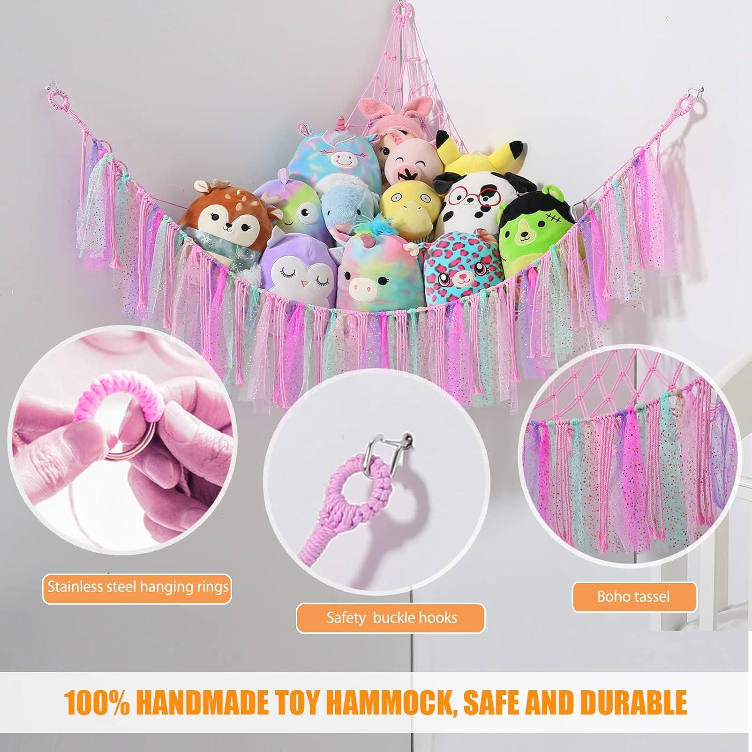 Hamaca de Almacenamiento de Peluches VISATOR 139.7x106.7cm