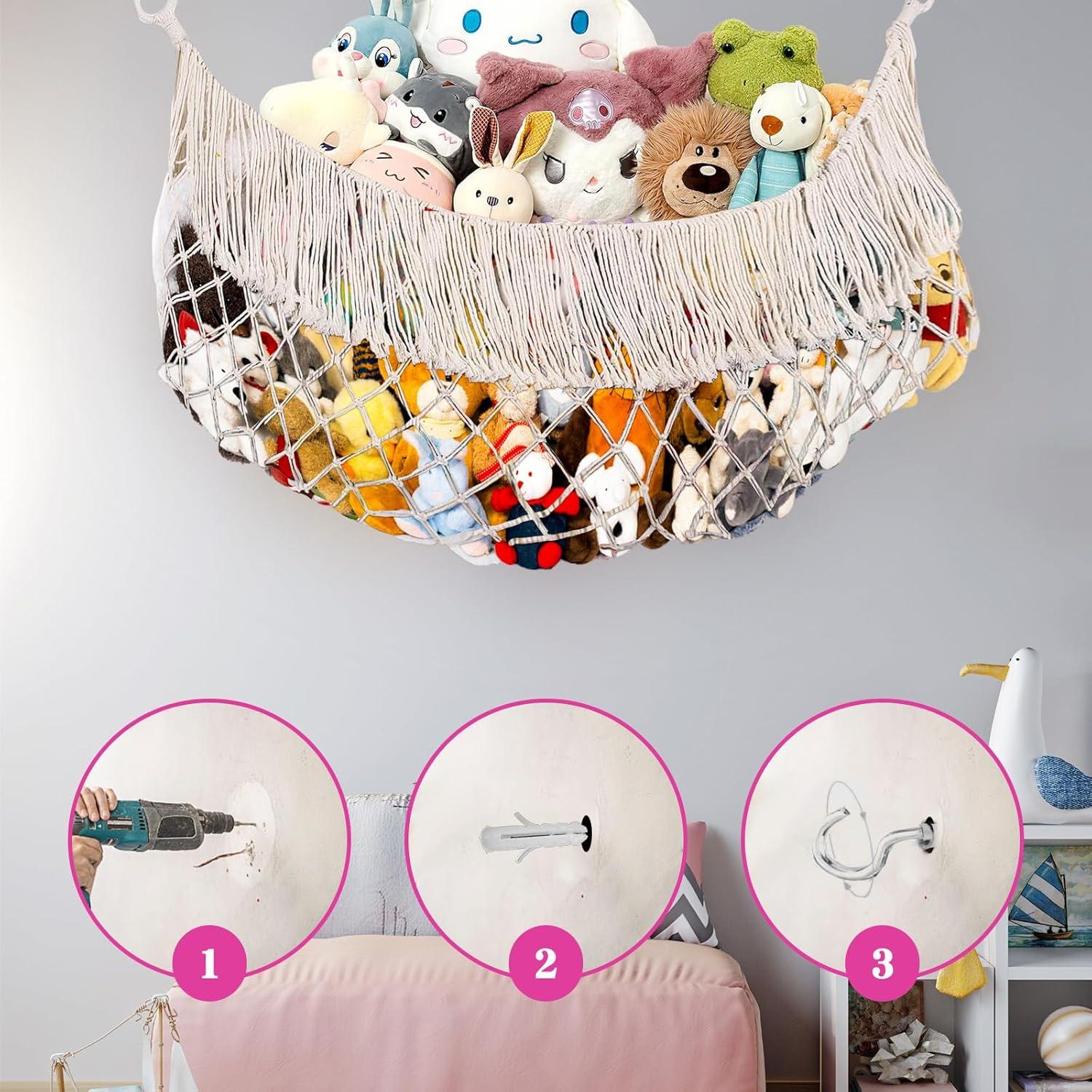 Hamaca de Almacenamiento de Animales de Peluche ZHIYUEJING 38x152cm