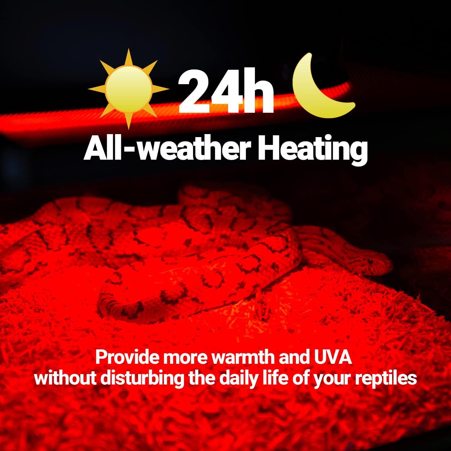 Bombillas de Calor Infrarrojas WACOOL 75W para Reptiles - 2 Paquete