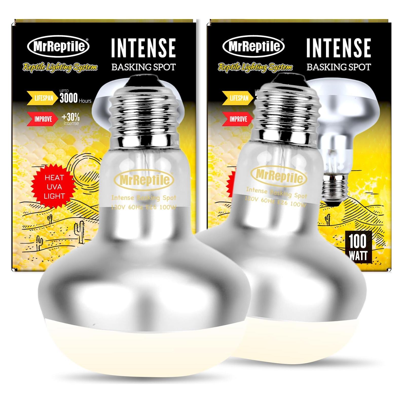 Lámpara de Calor para Reptiles MRREPTILE 100W Paquete de 2
