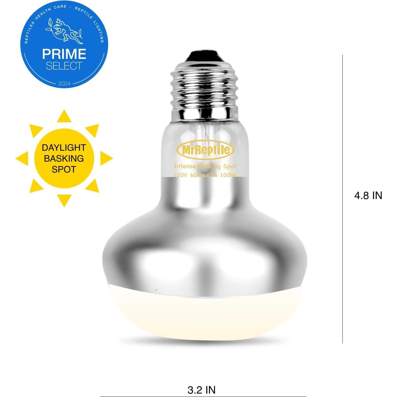 Lámpara de Calor para Reptiles MRREPTILE 100W Paquete de 2