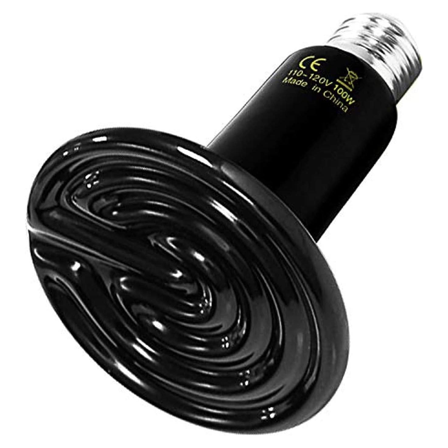 Lámpara de Calor Cerámica HealSmart 100W Sin Luz para Reptiles