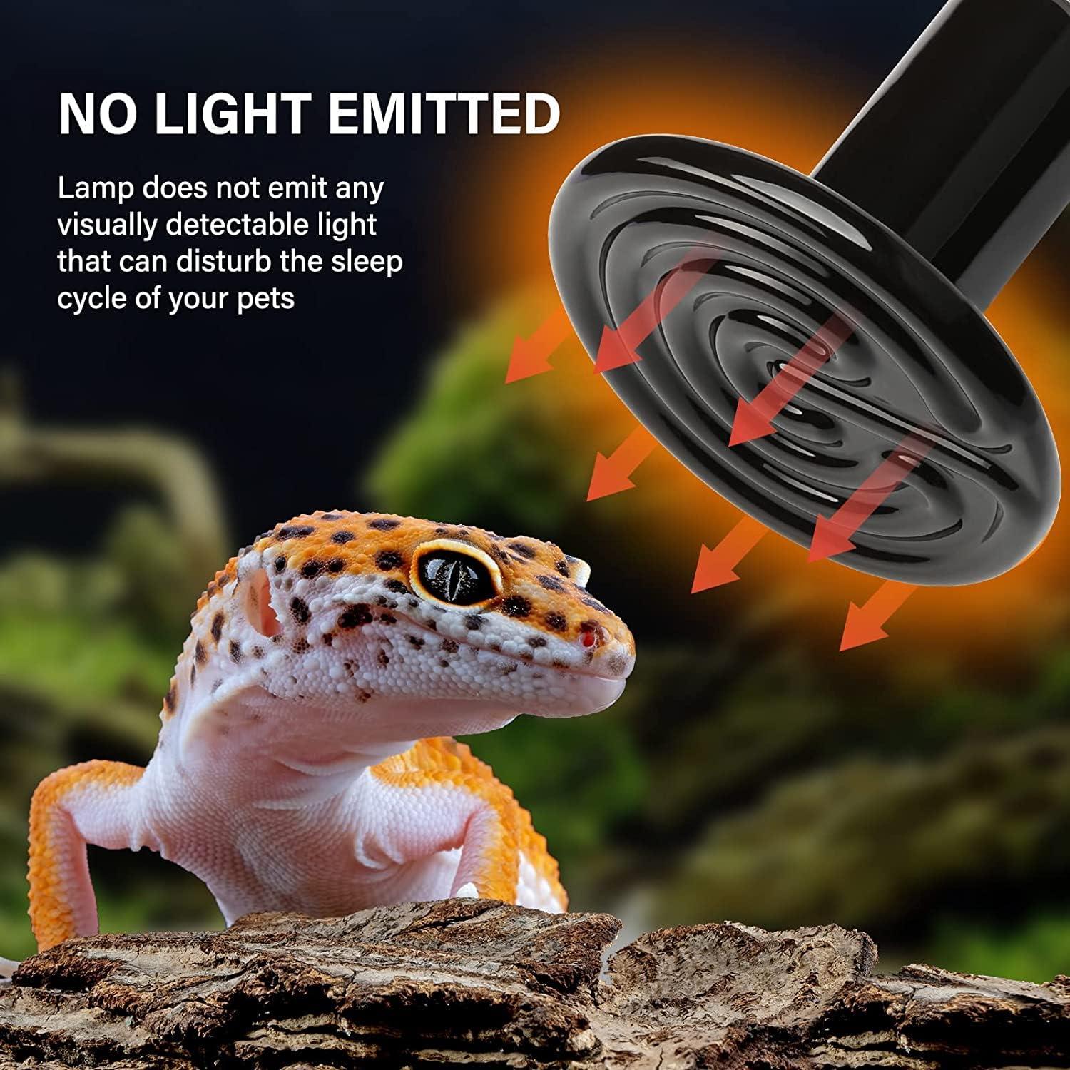 Lámpara de Calor Cerámica HealSmart 100W Sin Luz para Reptiles