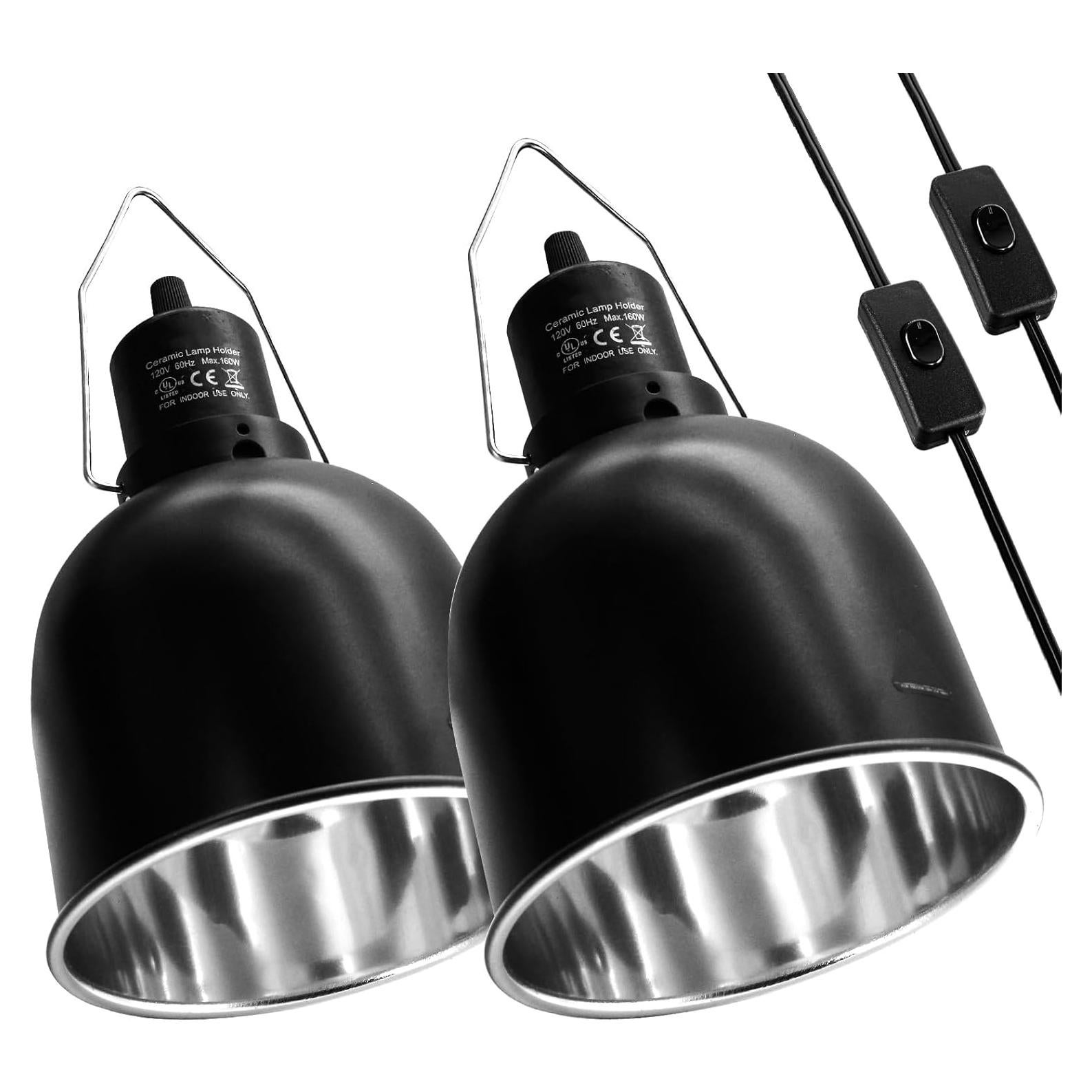 Lámpara de Reptiles MECESOR 5.5" Regulable con Doble Fijación