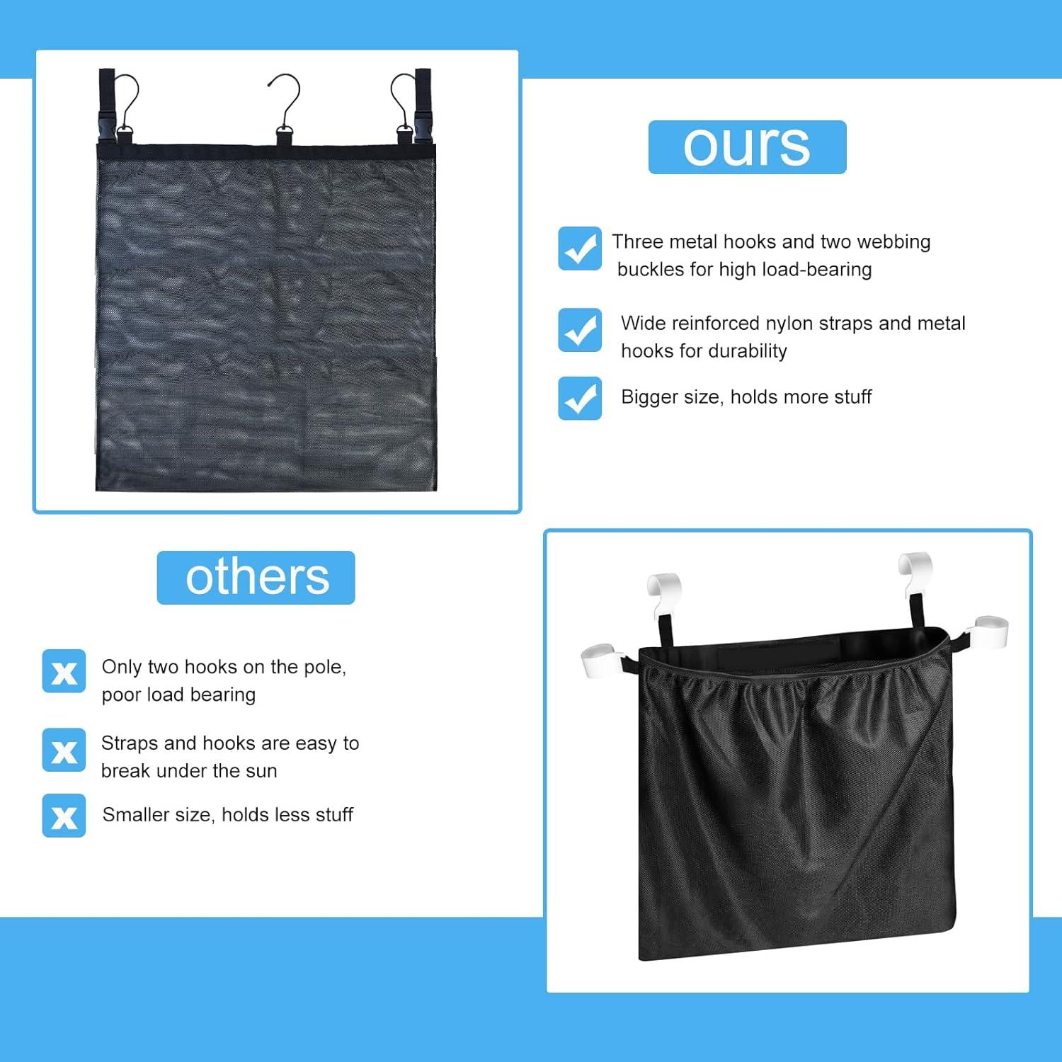 Paquete de 2 Bolsas Laterales de Malla Pilleay 60x60 cm