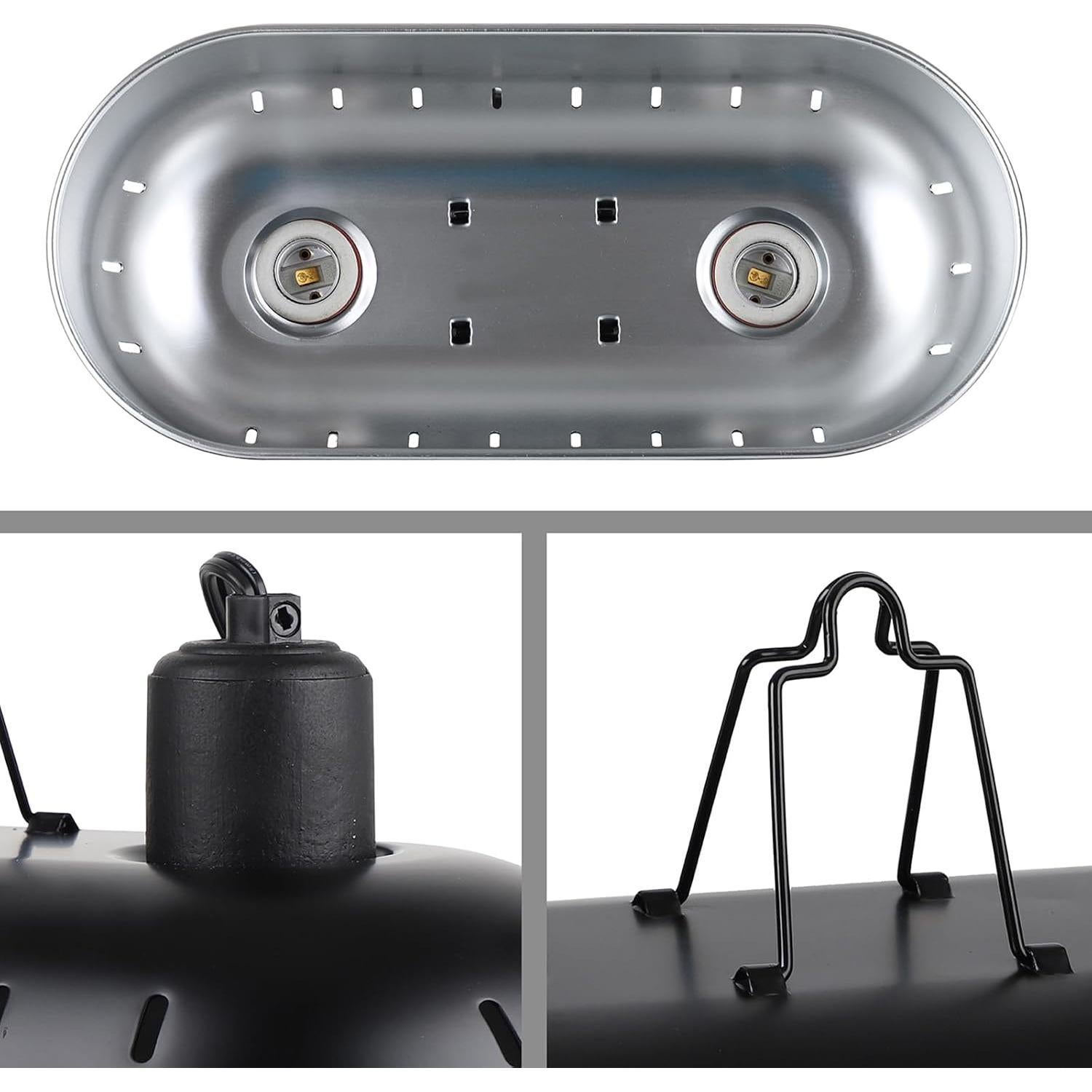 Lámpara de Calor Doble DXOPHIEX 38 cm 150W para Reptiles