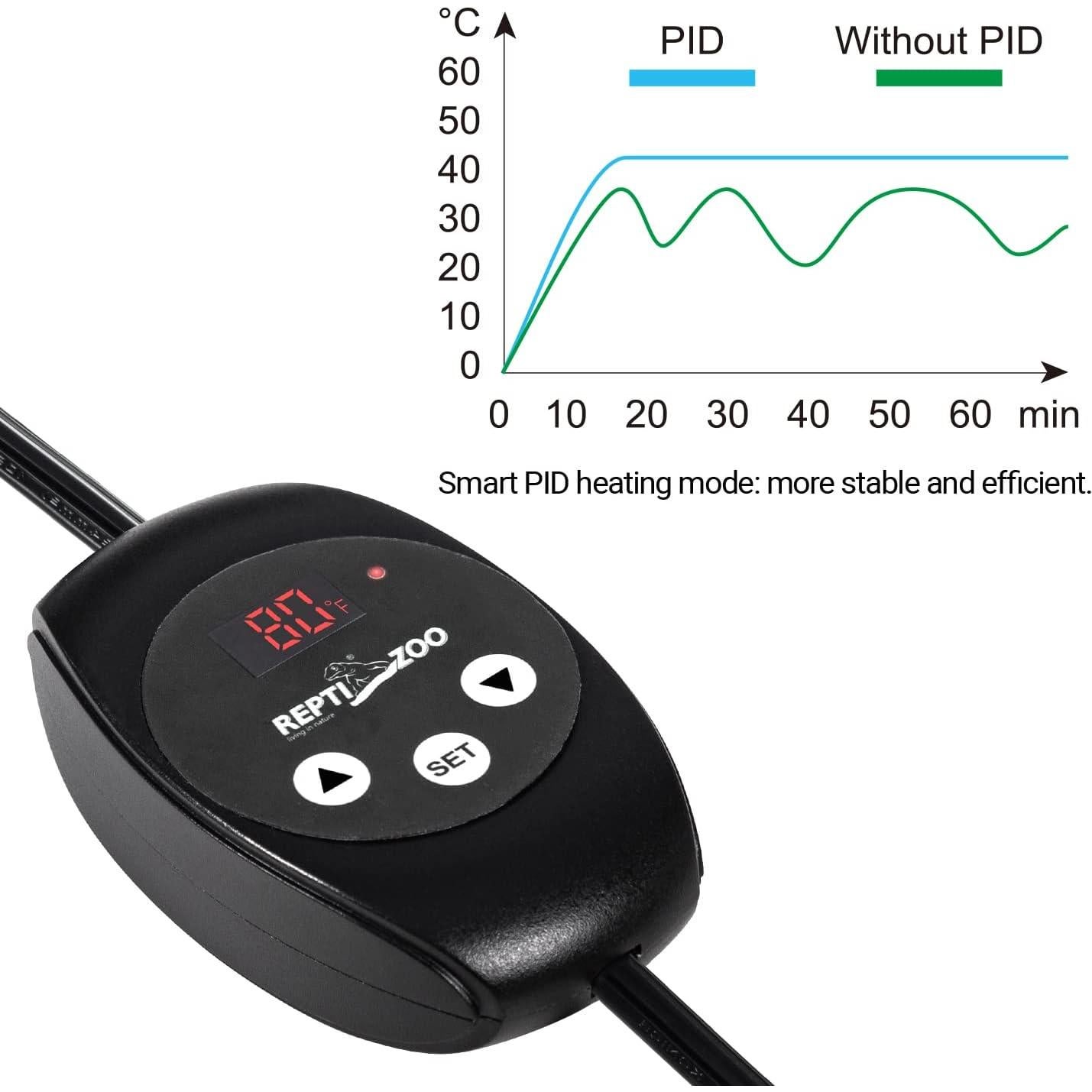 Lámpara de Reptiles REPTIZOO con Termostato Regulable 150W