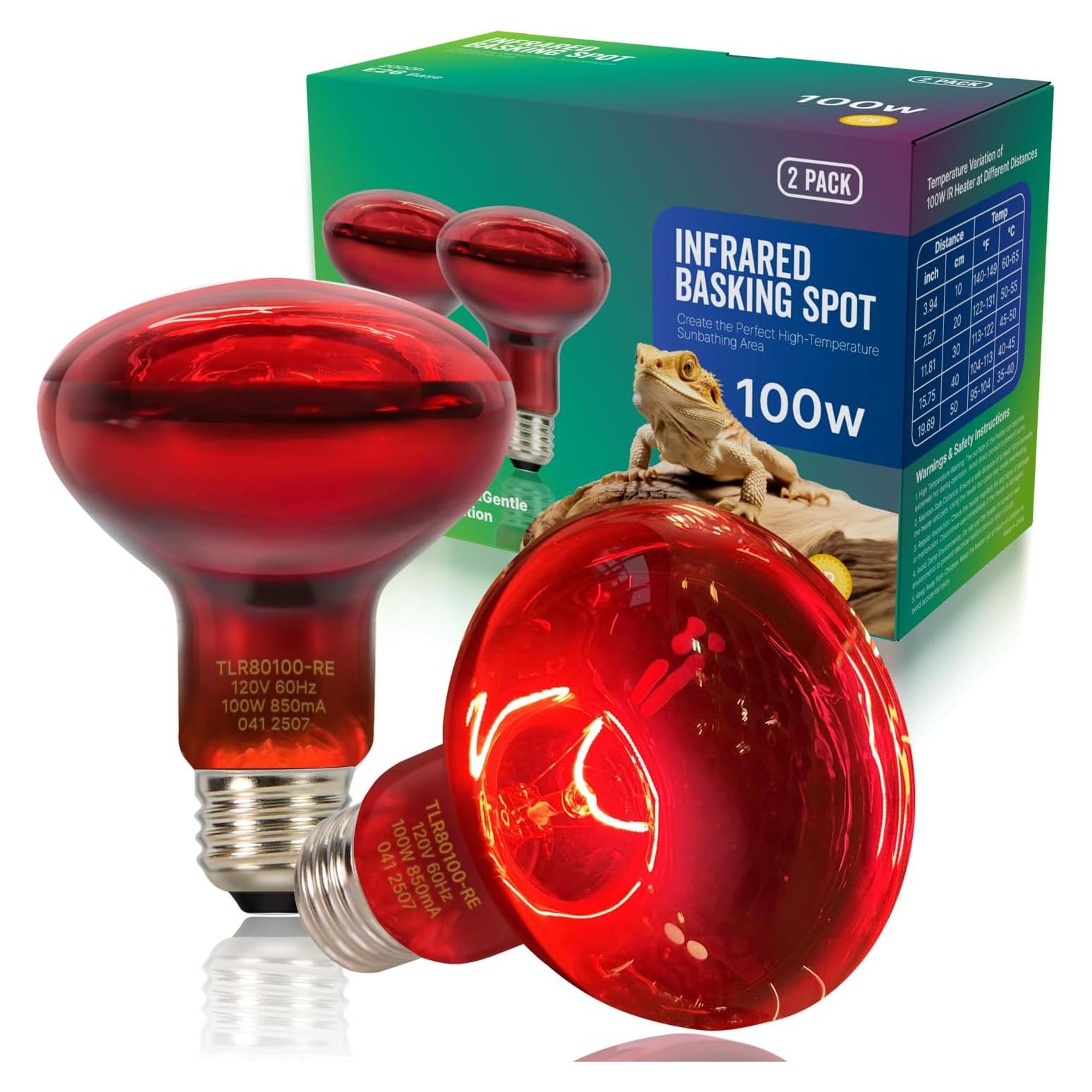 Bombillas de Calor Infrarrojo FLSNT 100W para Reptiles