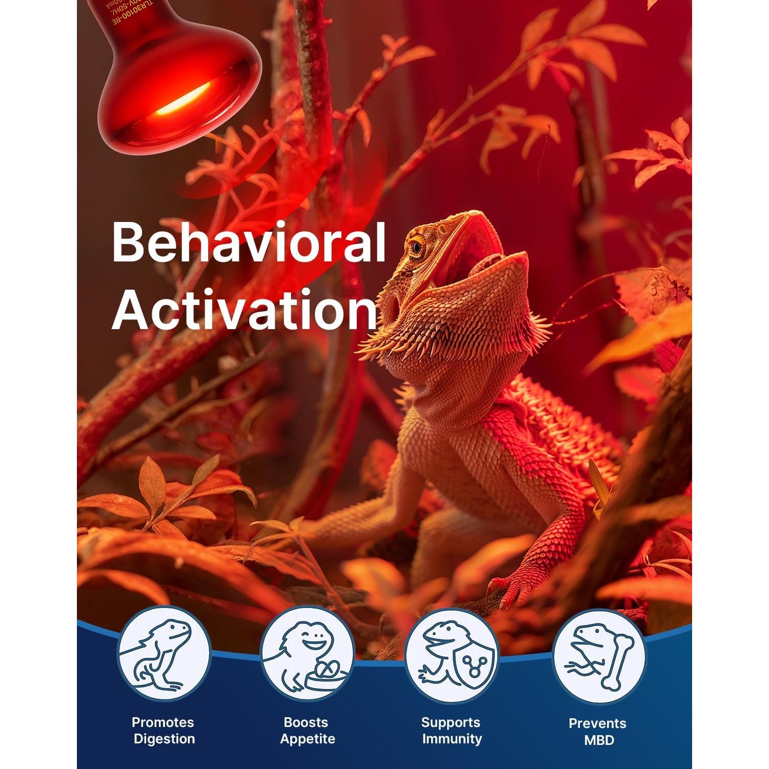 Bombillas de Calor Infrarrojo FLSNT 100W para Reptiles