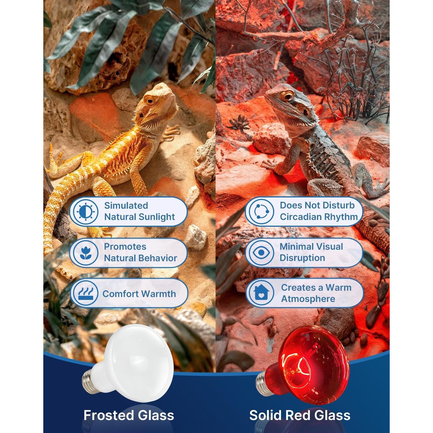 Bombillas de Calor Infrarrojo FLSNT 100W para Reptiles