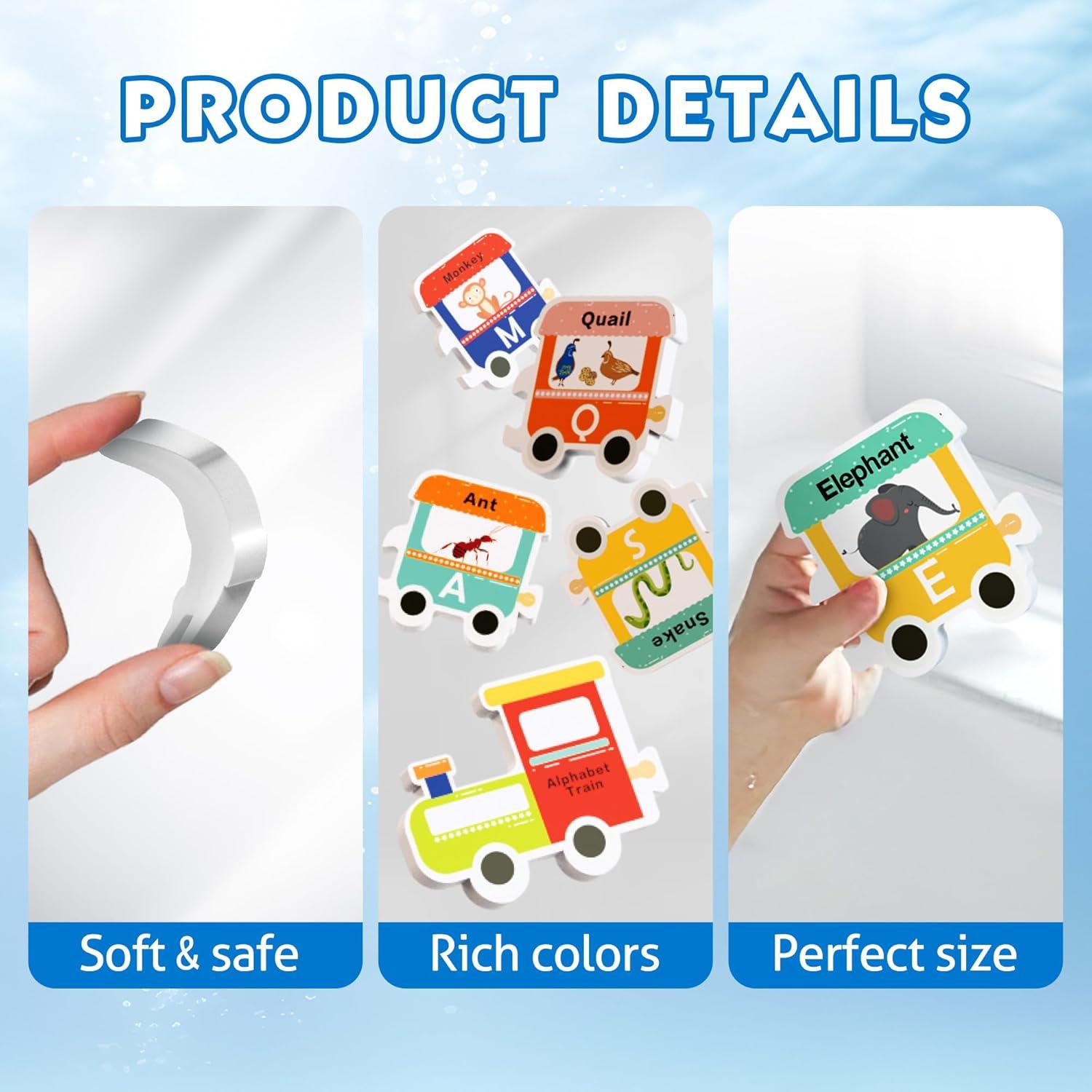 Organizador de Juguetes de Baño iPlay, iLearn con Letras de Espuma