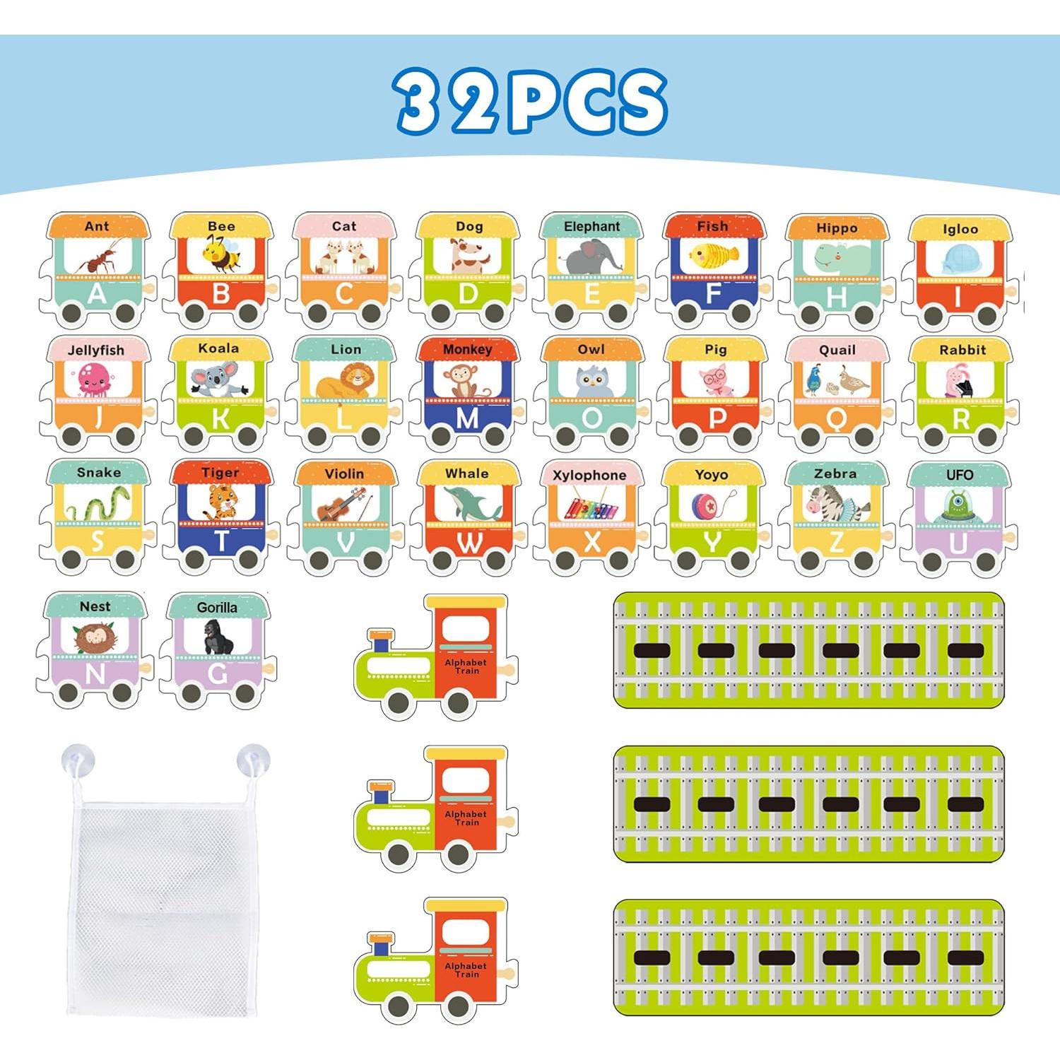 Organizador de Juguetes de Baño iPlay, iLearn con Letras de Espuma