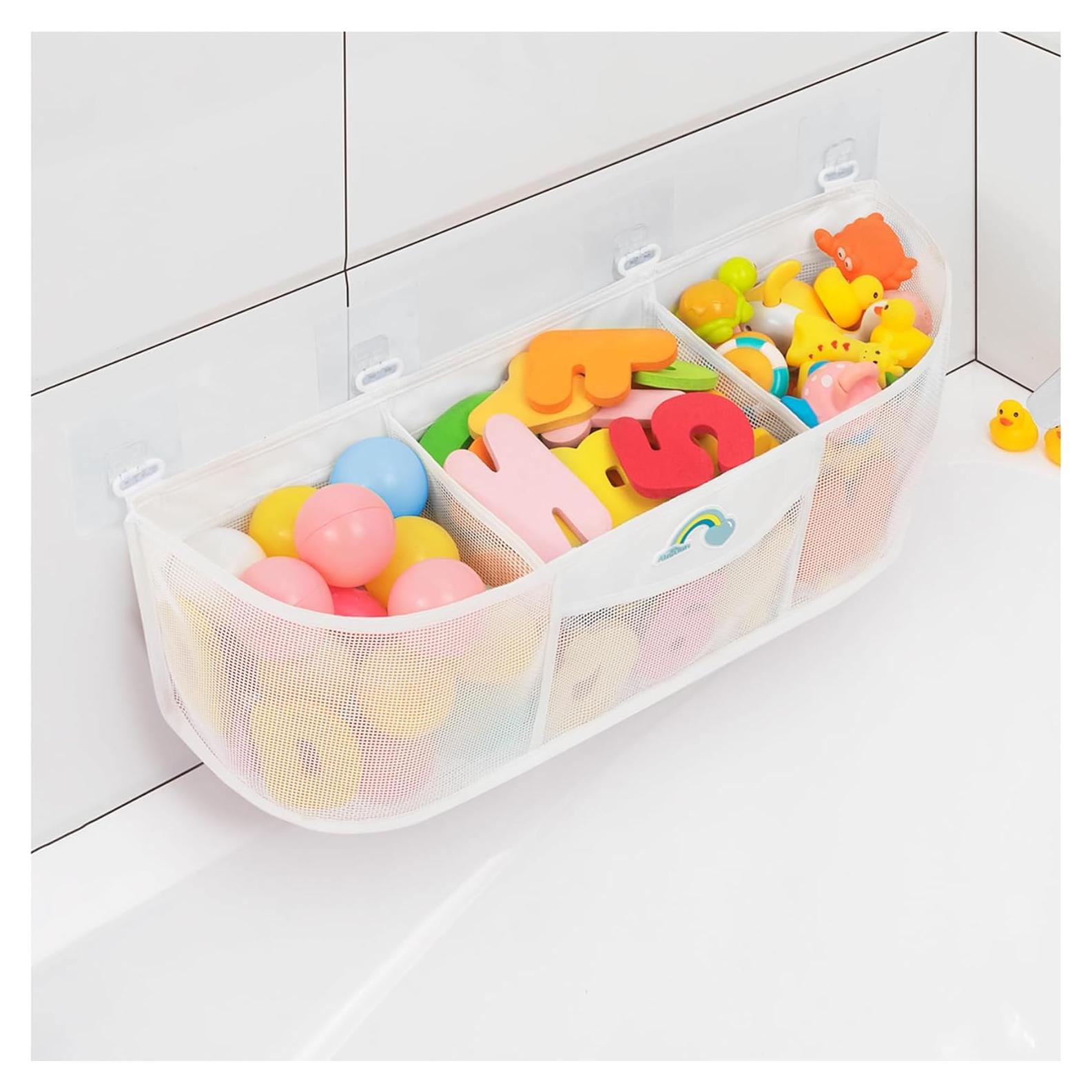 Organizador de juguetes de baño Austion 13L 3 compartimentos