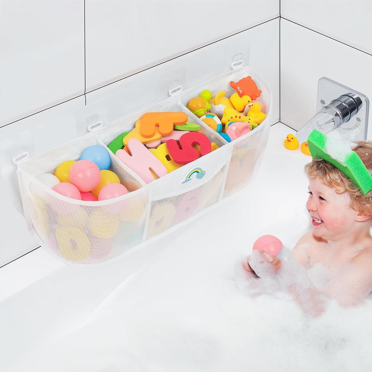 Organizador de juguetes de baño Austion 13L 3 compartimentos