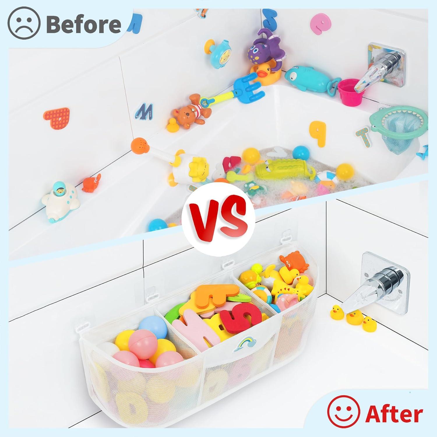 Organizador de juguetes de baño Austion 13L 3 compartimentos