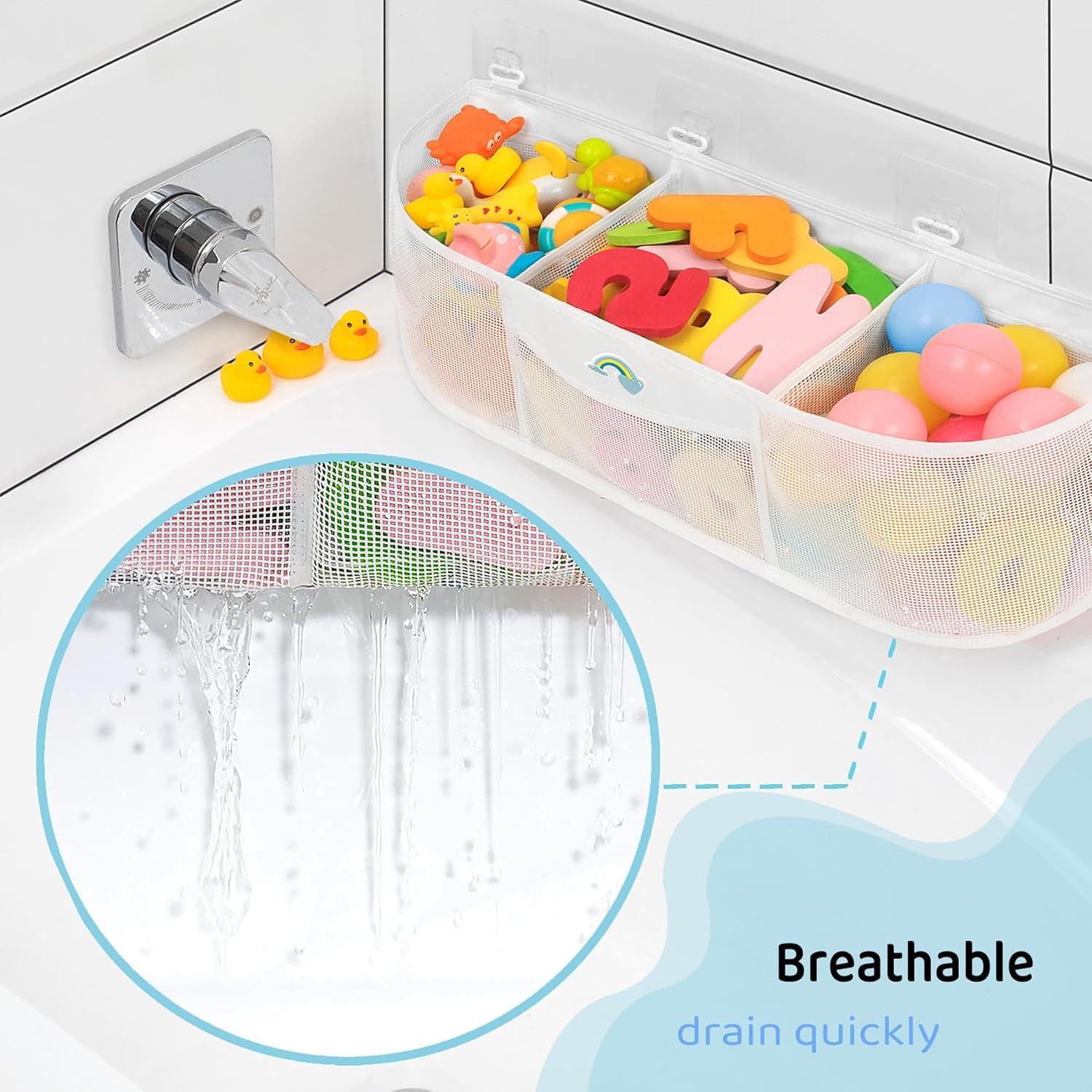 Organizador de juguetes de baño Austion 13L 3 compartimentos