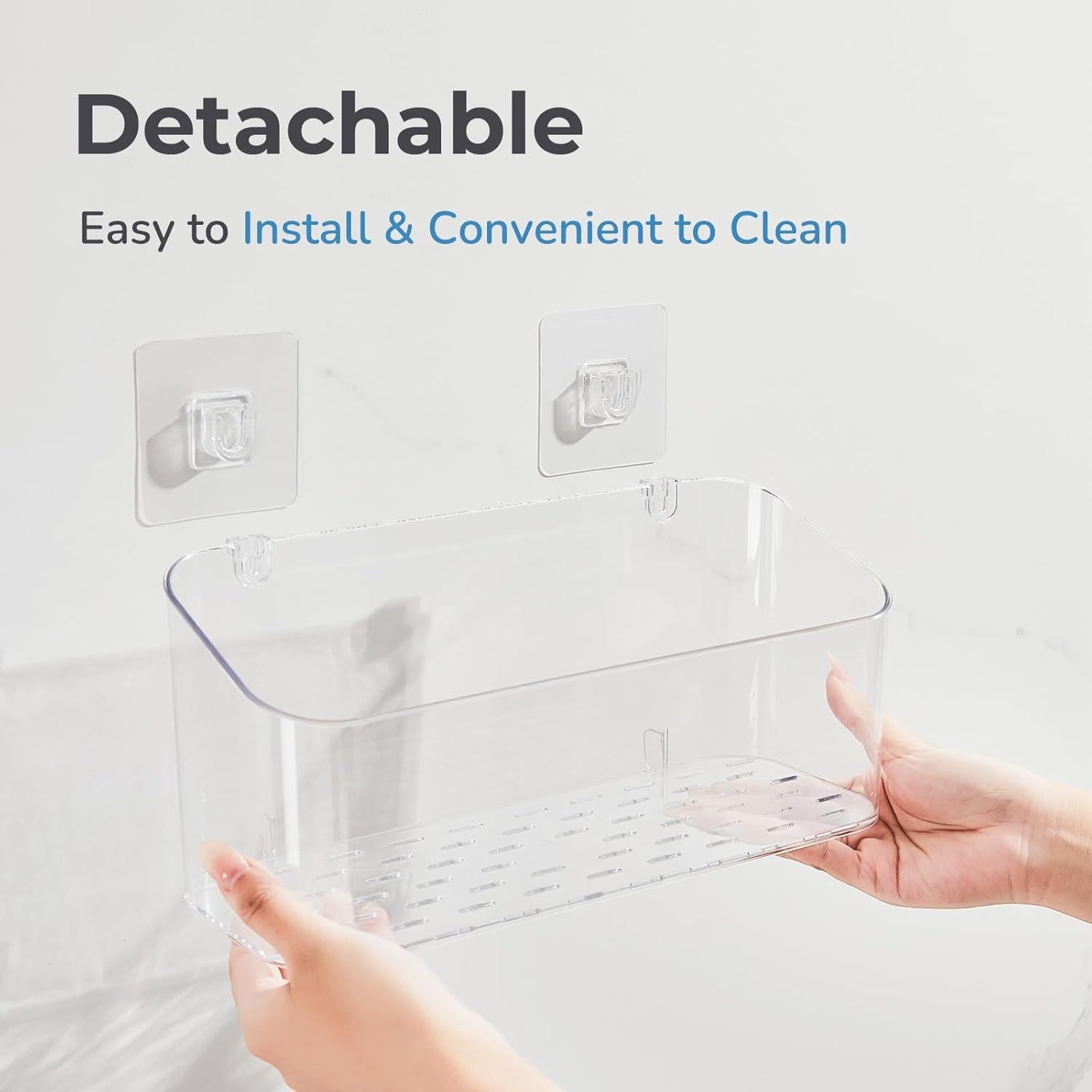 Soporte Organizador de Juguetes de Baño CQUNM - 2 Cestas Transparentes