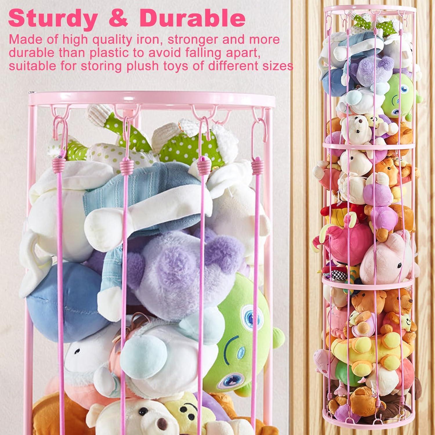 Soporte de Almacenamiento de Peluches YEXEXINM 3 Niveles Metal