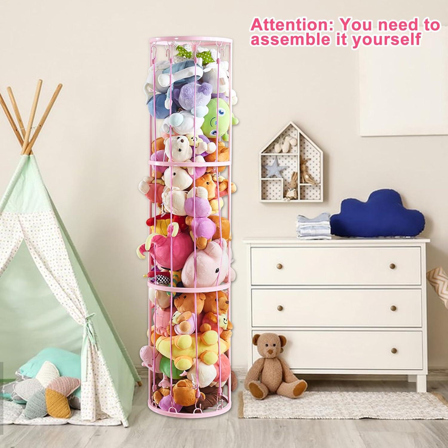 Soporte de Almacenamiento de Peluches YEXEXINM 3 Niveles Metal