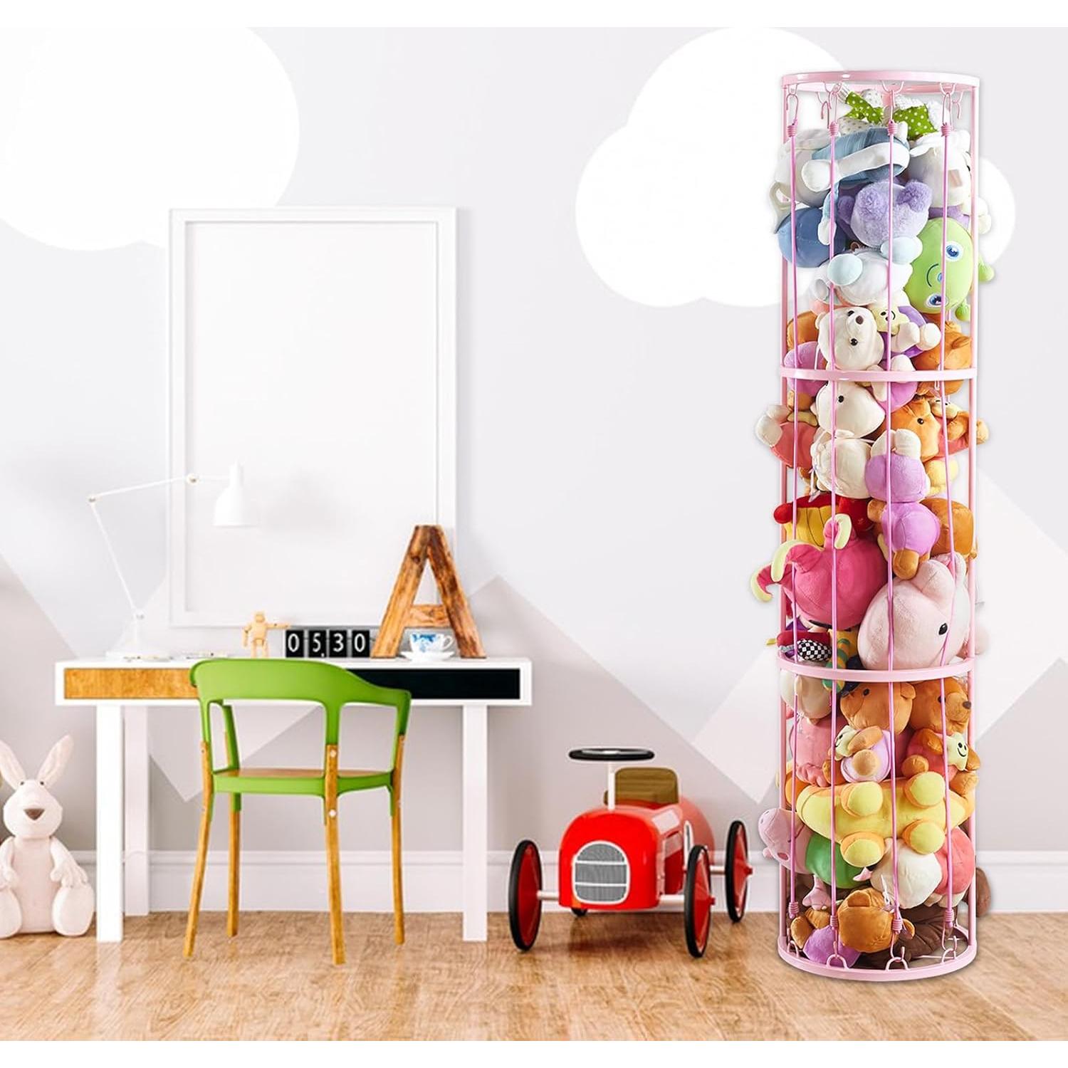 Soporte de Almacenamiento de Peluches YEXEXINM 3 Niveles Metal