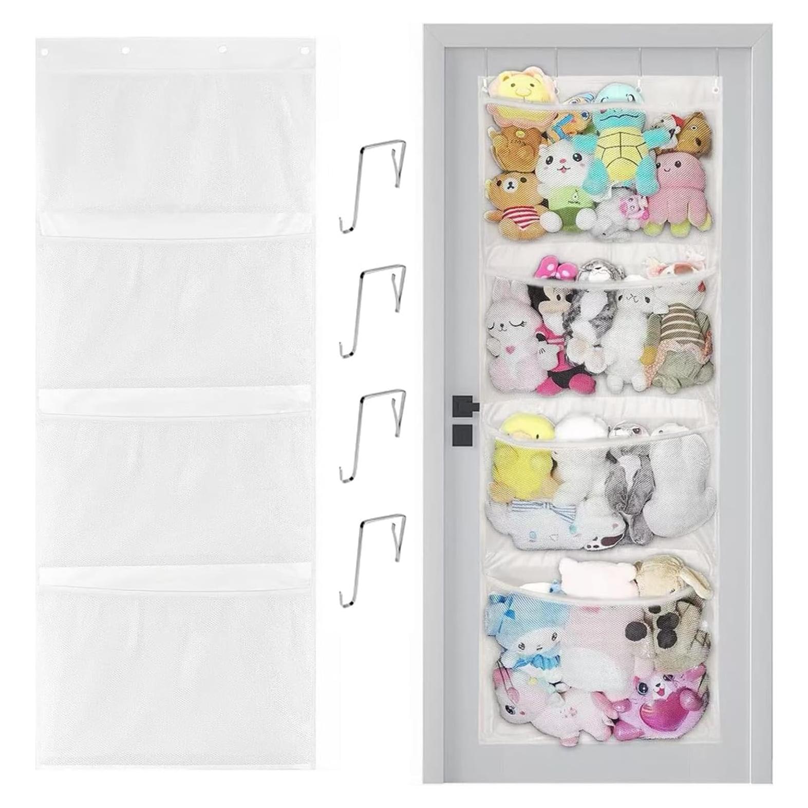 Organizador de Juguetes Kuaile Blanco 4 Bolsillos Colgante