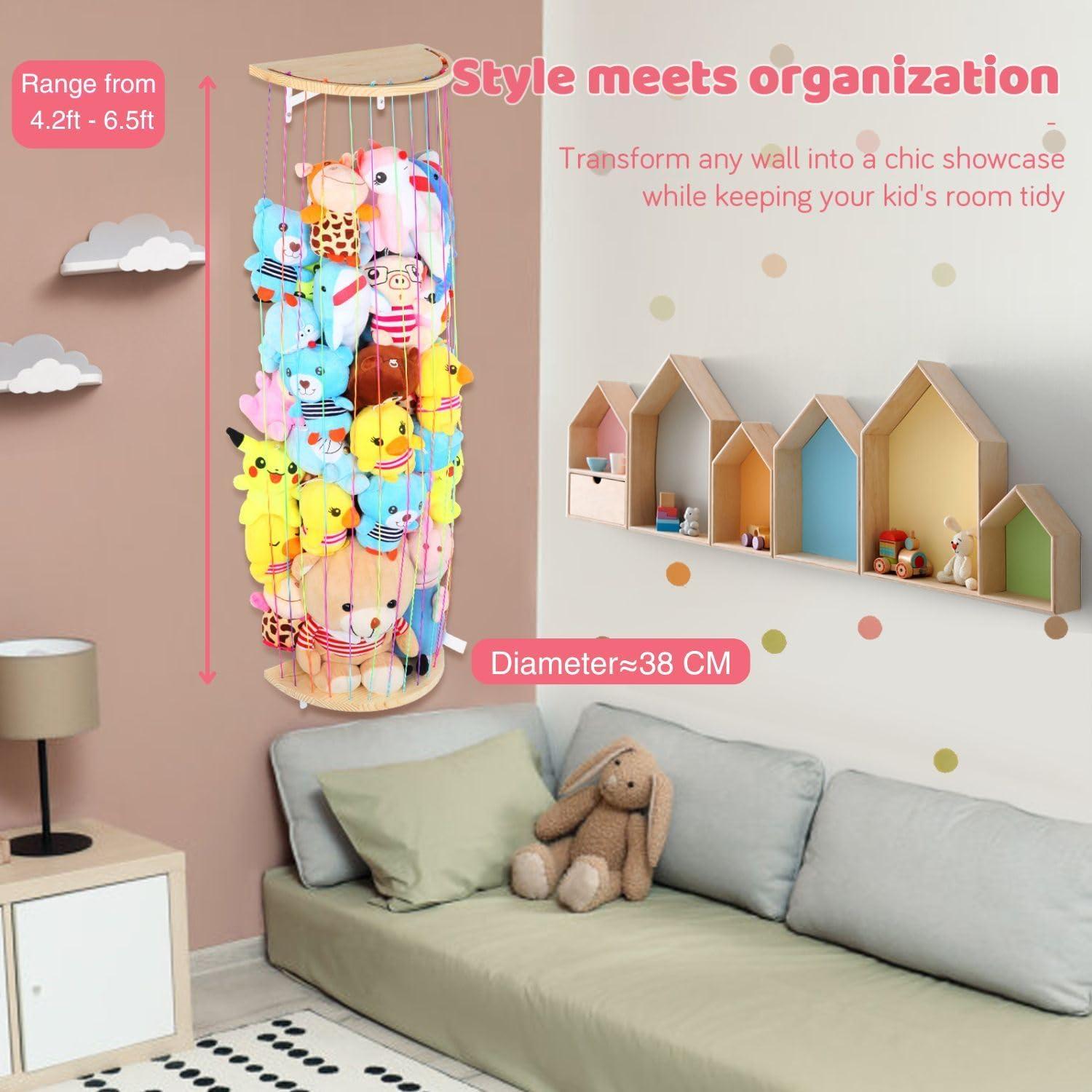 Hamaca de Almacenamiento de Peluches VOMELON Semicircular