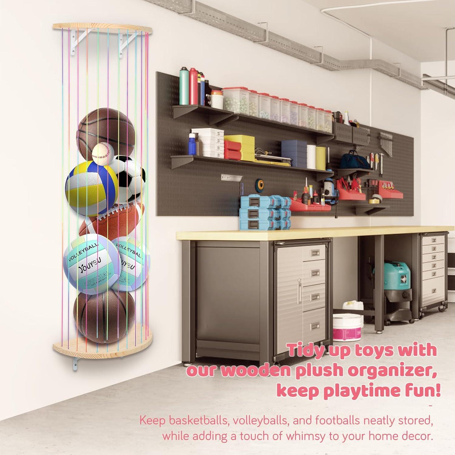 Hamaca de Almacenamiento de Peluches VOMELON Semicircular