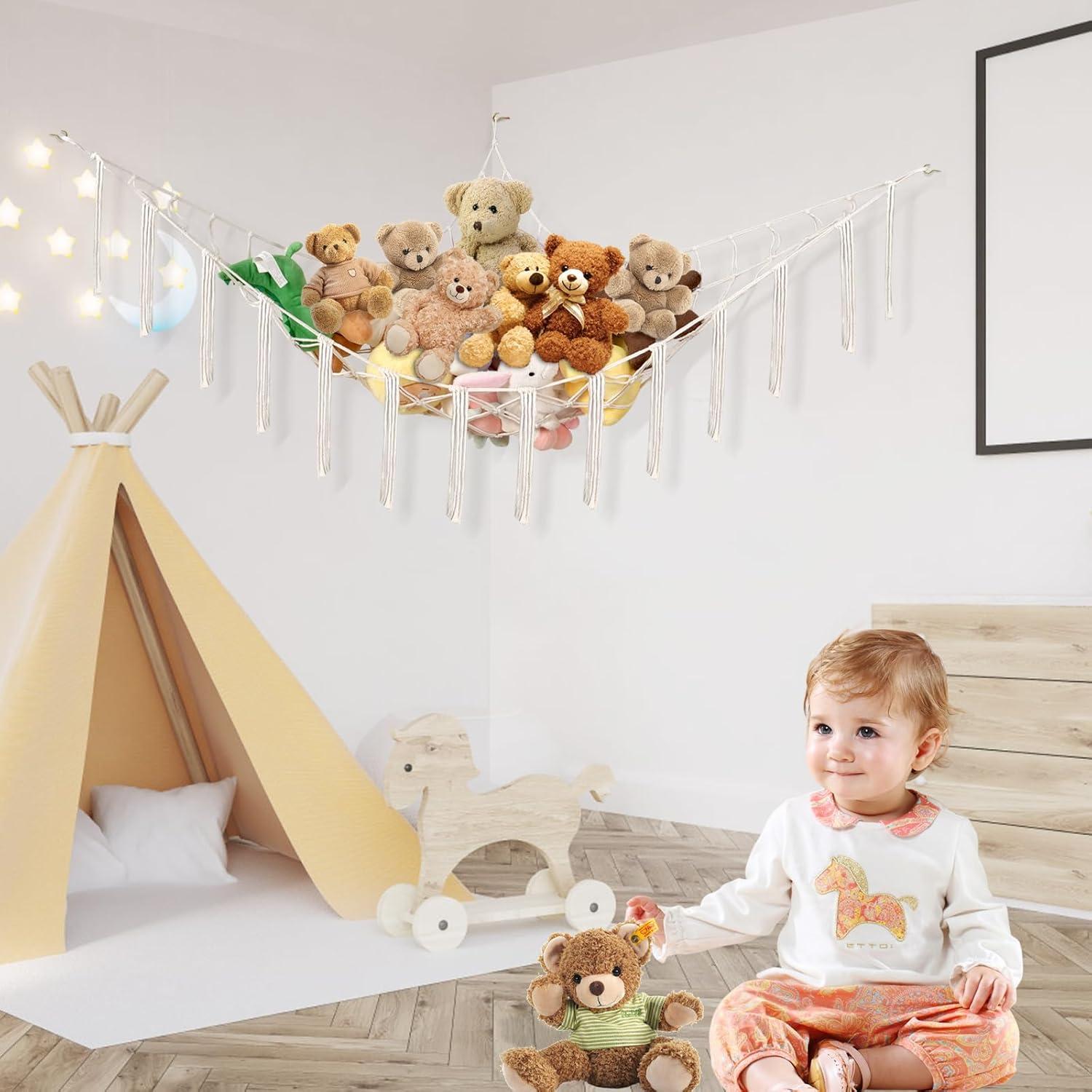 Hamaca de Peluches Esquinera Powkoo 152x110 cm Beige