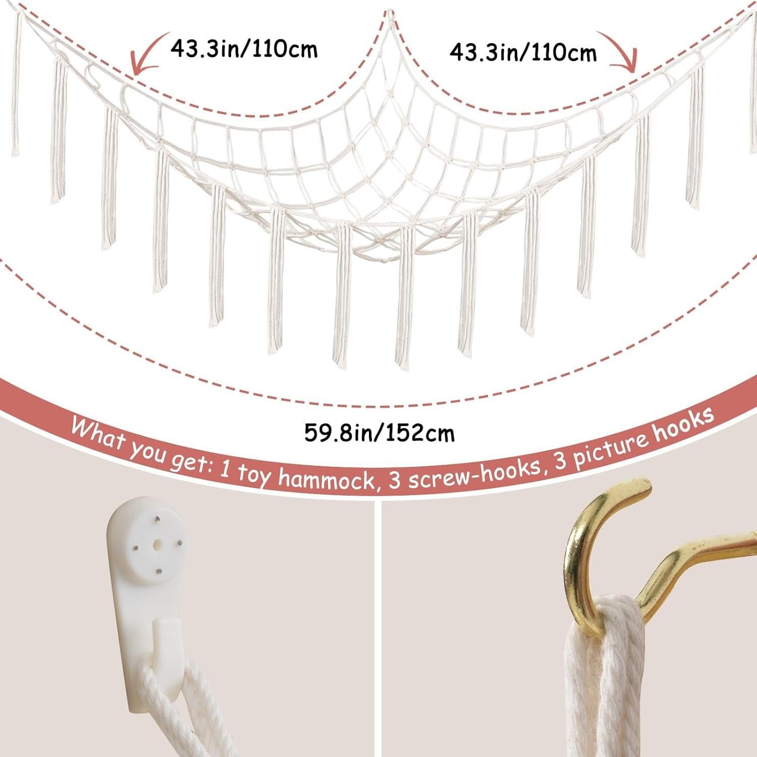 Hamaca de Peluches Esquinera Powkoo 152x110 cm Beige